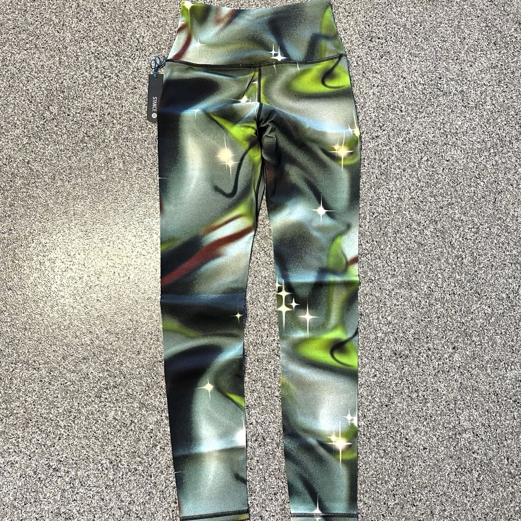 Vintage Stance Leggings Womens S Mid Rise 7/8 Happenings Ultra Soft 26” Galaxy Freshtek Size 28" / US 6 / IT 42 - 6 Thumbnail