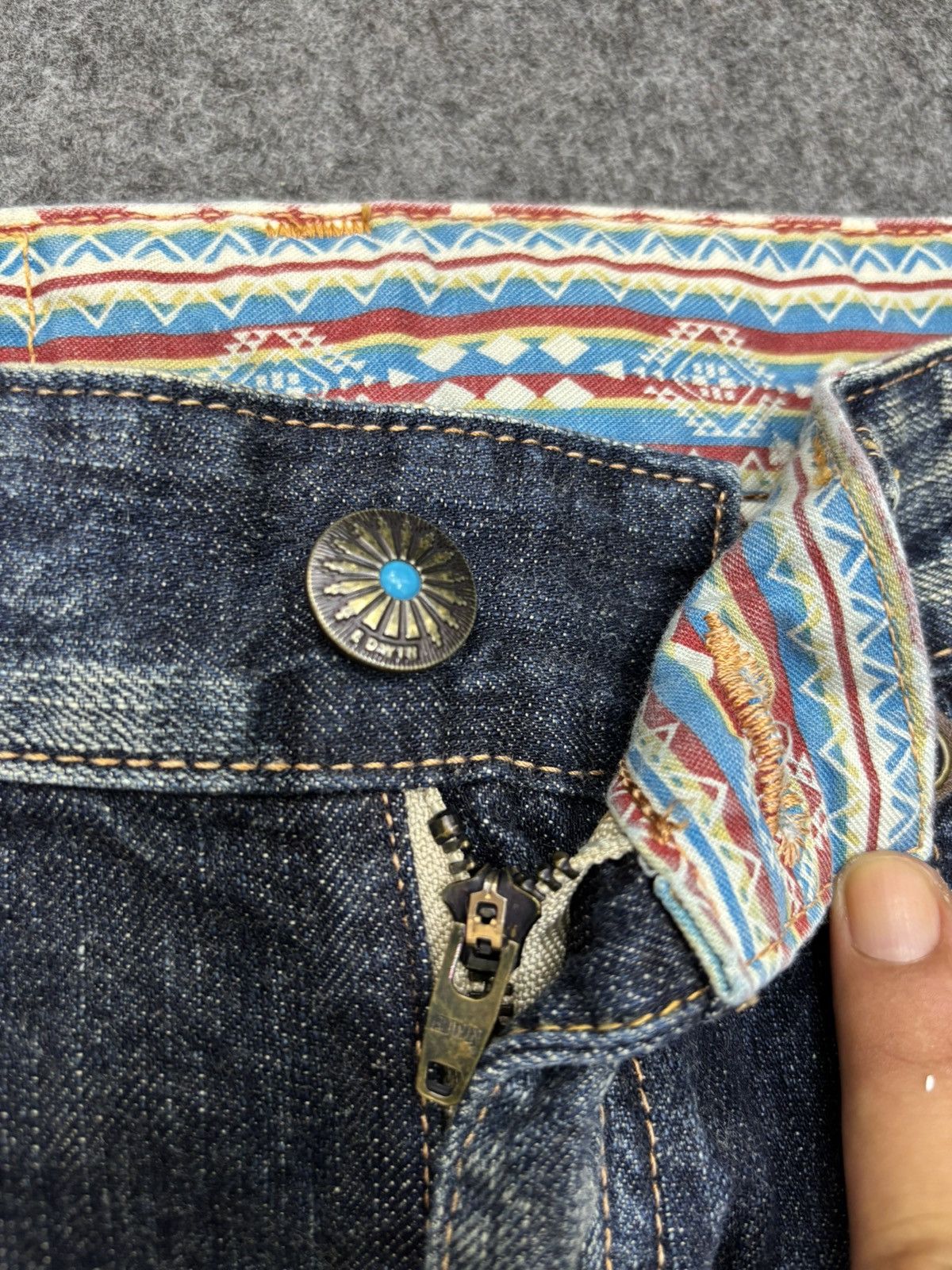 Edwin 💥Vintage Flare💥Edwin Sick Blue Stone Wash Flare Denim F645 Size US 28 / EU 44 - 8 Thumbnail