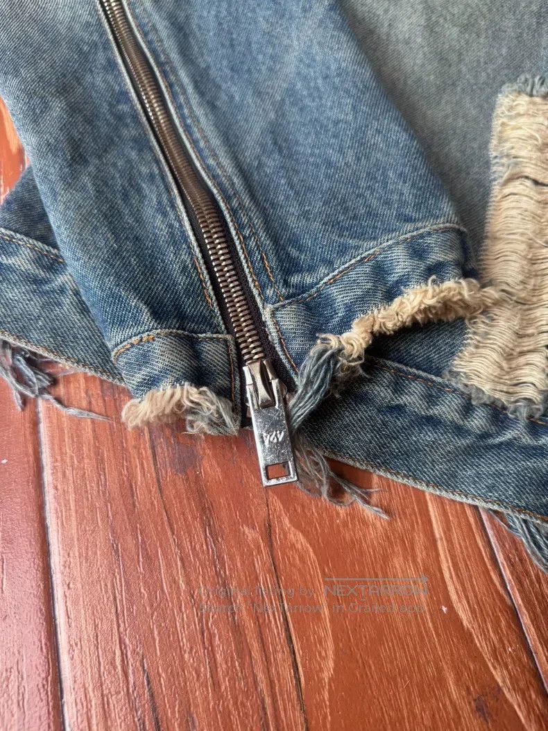 424 424 Big Destruction Denim Jacket Size US L / EU 52-54 / 3 - 4 Thumbnail