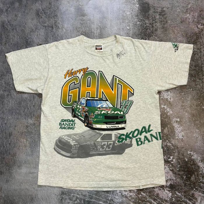 Vintage 90s Skoal Bandit Racing Nascar T Shirt! Harry Gant NASCAR