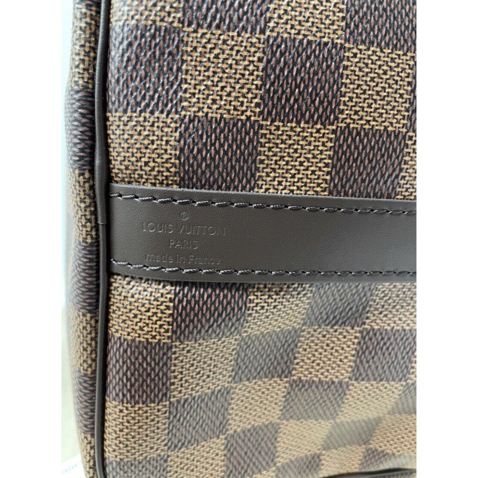 Louis Vuitton Authentic Louis Vuitton Damier Ebene Canvas Speedy 30 Bando Size ONE SIZE - 10 Thumbnail