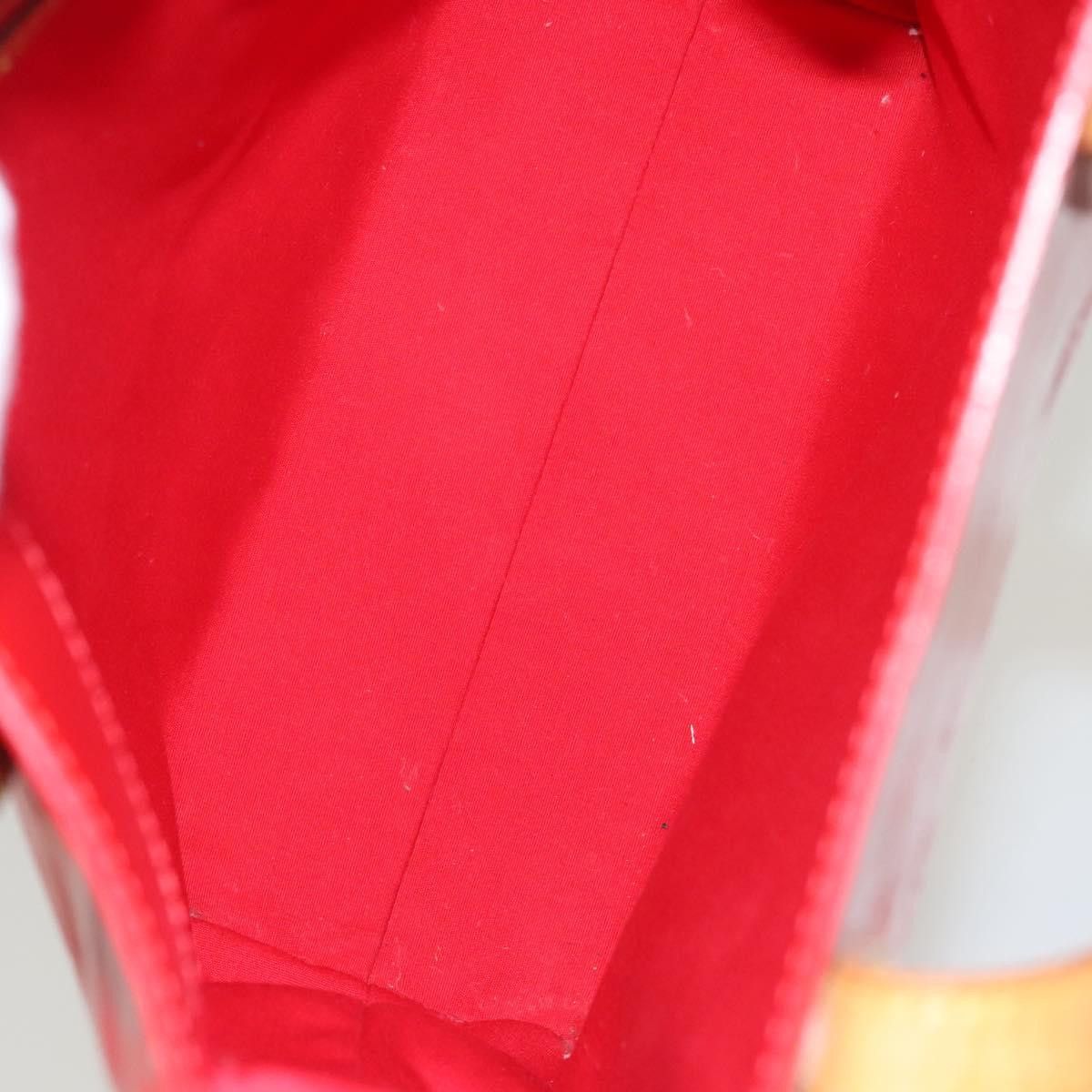Louis Vuitton LOUIS VUITTON Monogram Vernis Reade MM Hand Bag Red Rouge Size ONE SIZE - 11 Thumbnail