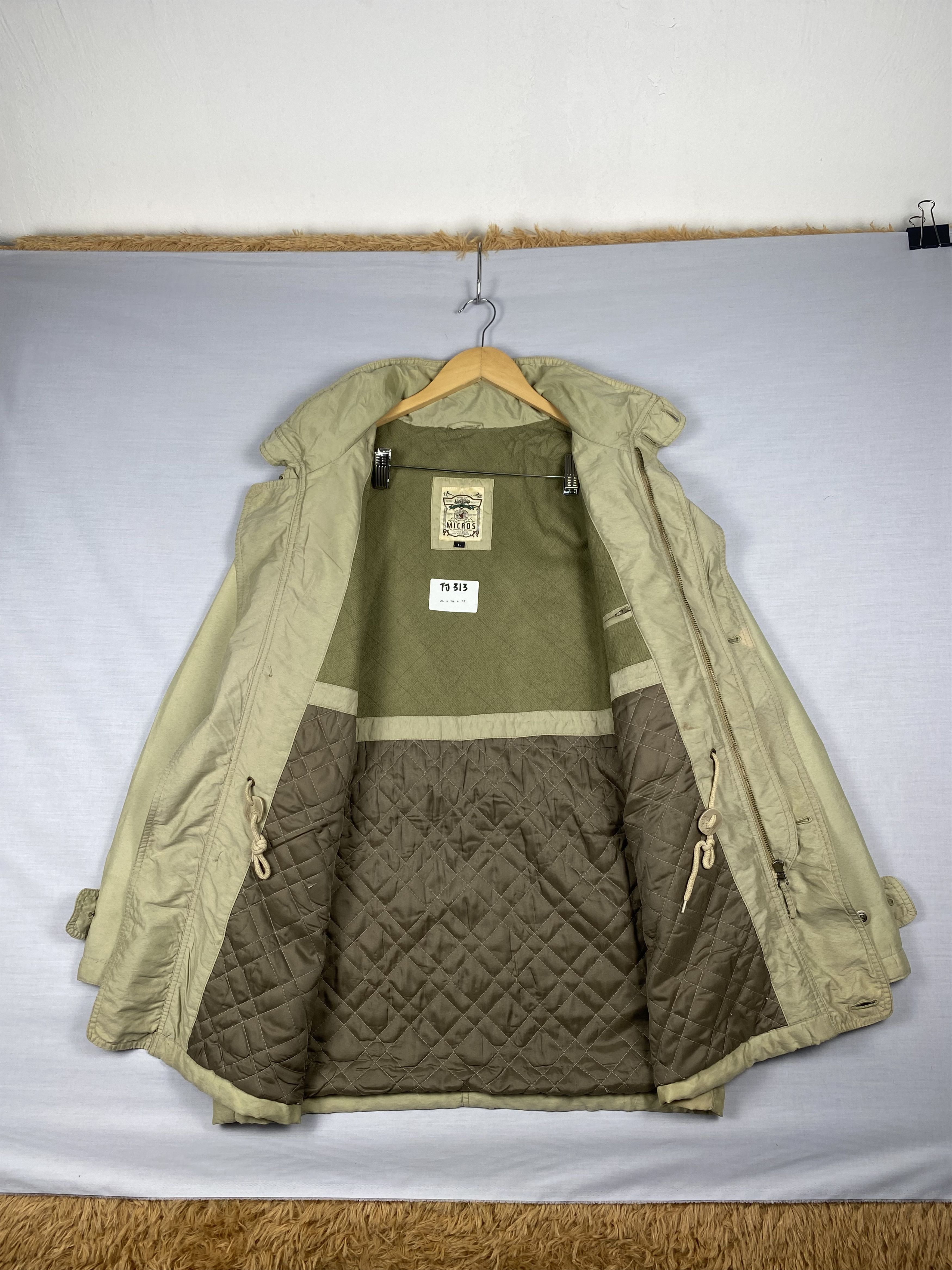 Japanese Brand Vintage Micros Quilted Lining Zip Up Light Jacket Size US L / EU 52-54 / 3 - 5 Thumbnail