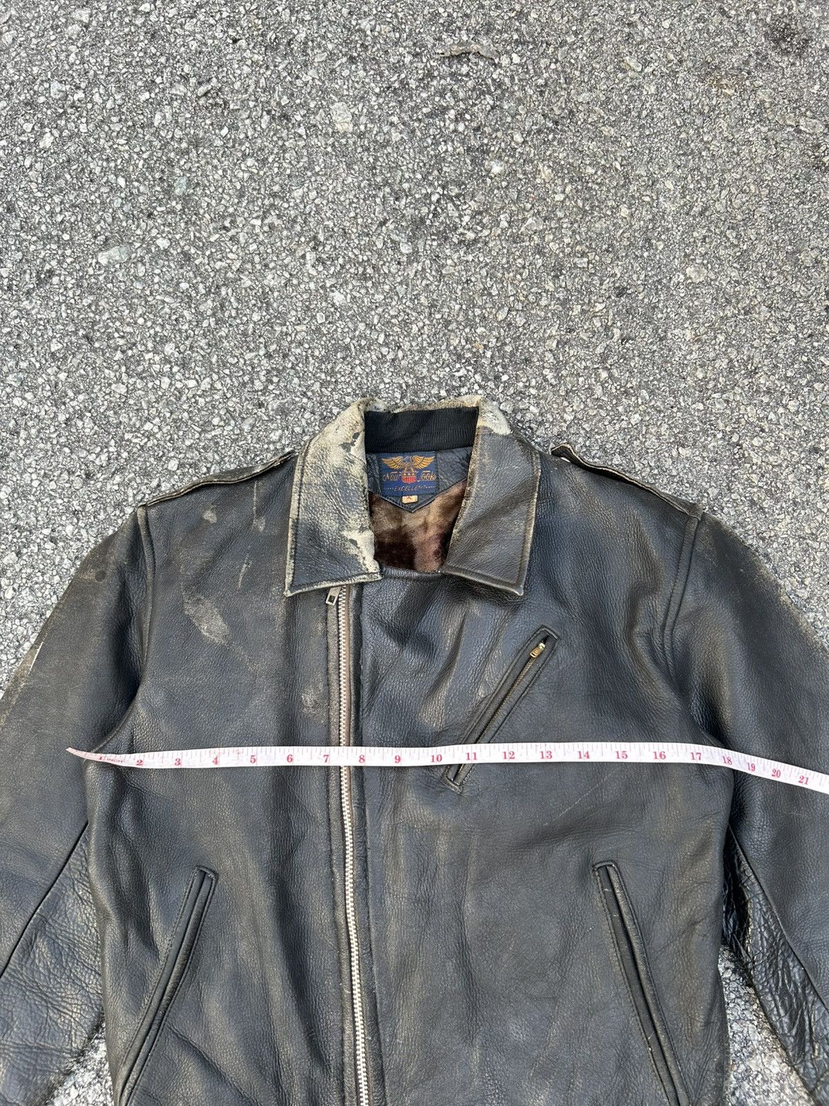 Other Vintage Avant Garde Punk Leather Jacket Size S / US 4 / IT 40 - 18 Thumbnail