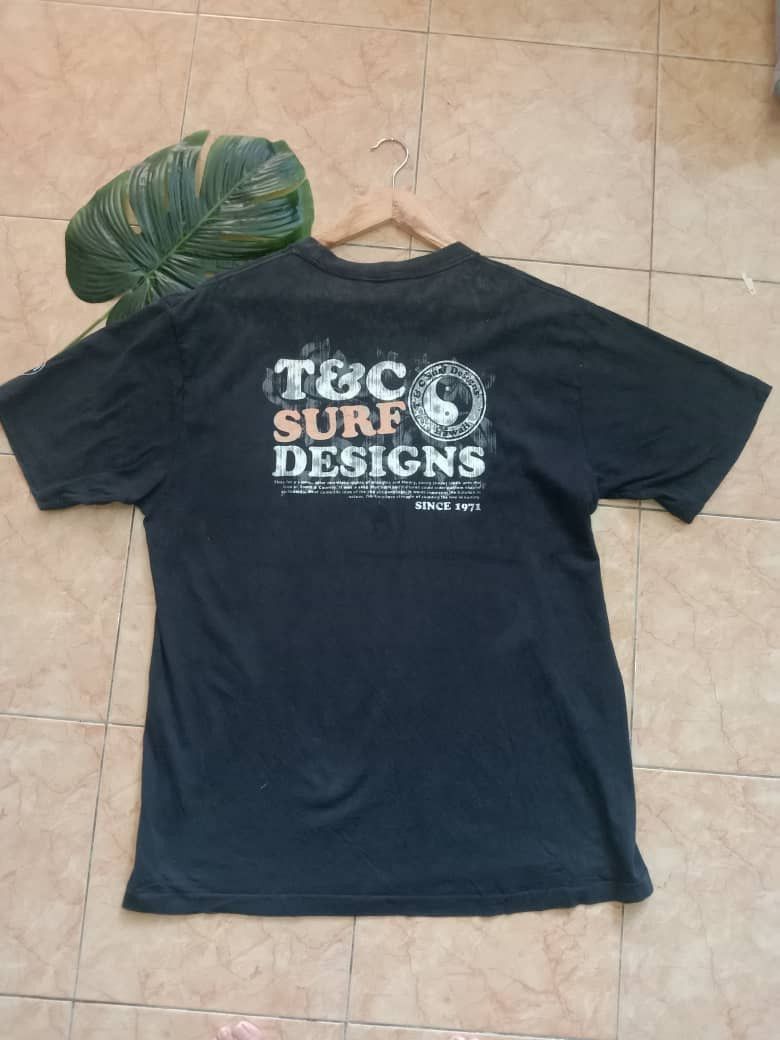 Vintage single stich nice faded T&C Surf Designs Surfwear Big Logo Size US L / EU 52-54 / 3 - 7 Thumbnail