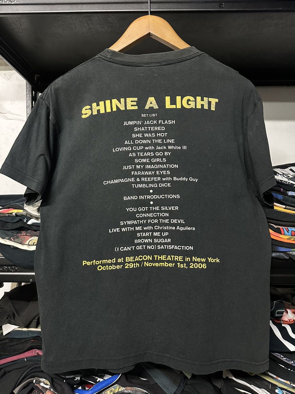 Band Tees × Vintage Vintage The Rolling Stones Shine A Light Faded Tee Size US L / EU 52-54 / 3 - 2 Thumbnail