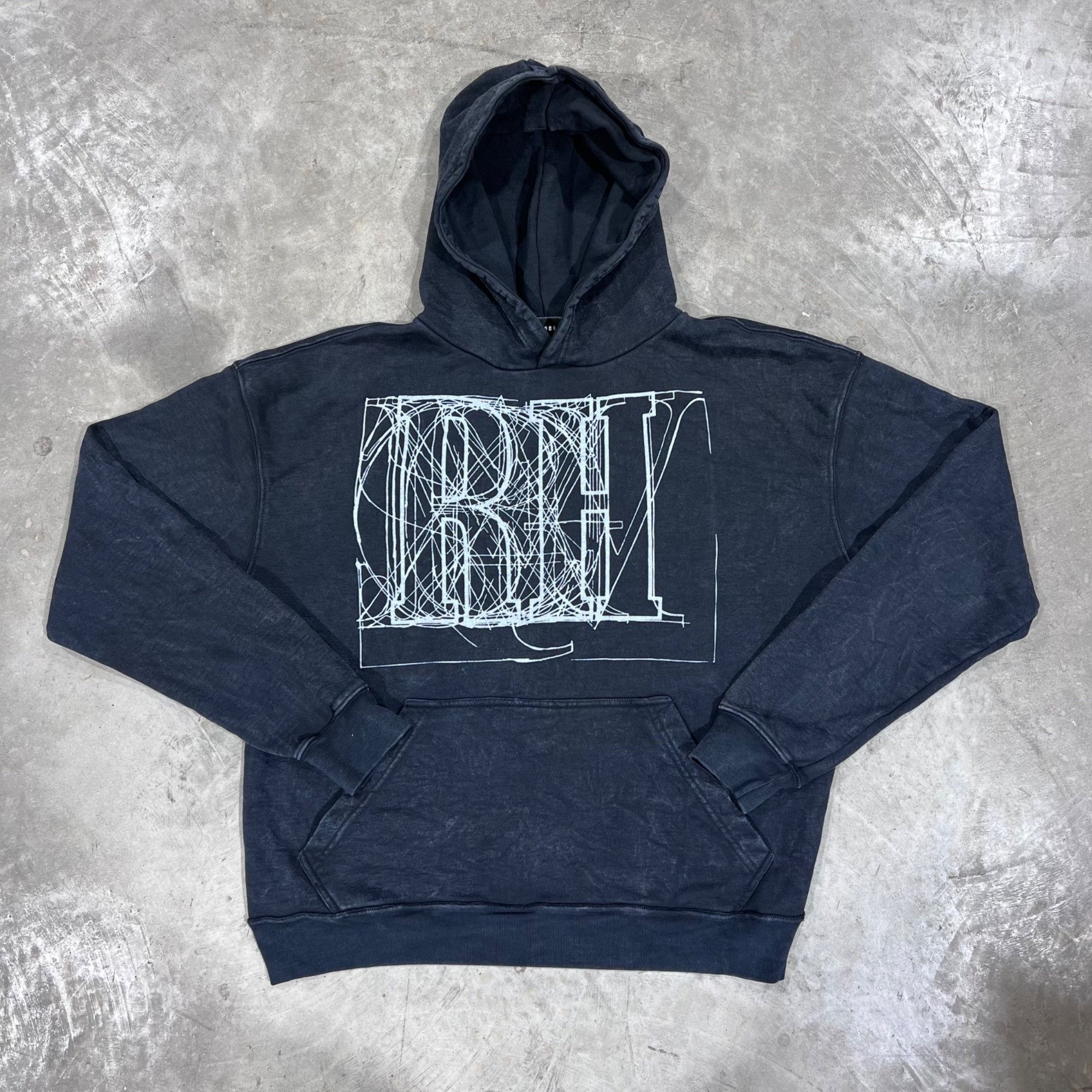 Rhude NEW RHUDE SCRIBBLE HOODIE SZ MEDIUM Size US M / EU 48-50 / 2 - 2 Thumbnail