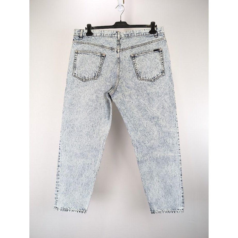 Saint Laurent Paris o1rshd1 Baggy Cropped Organic Jeans in Heavy Marble Blue Size US 36 / EU 52 - 10 Thumbnail