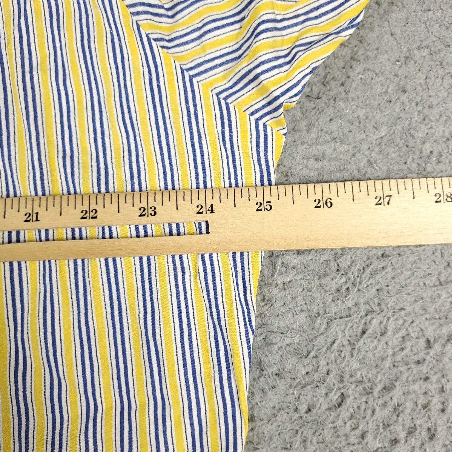 Ralph Lauren Ralph Lauren Shirt Mens Large Yellow Striped Casual Button Up Long Sleeve Size US L / EU 52-54 / 3 - 5 Thumbnail