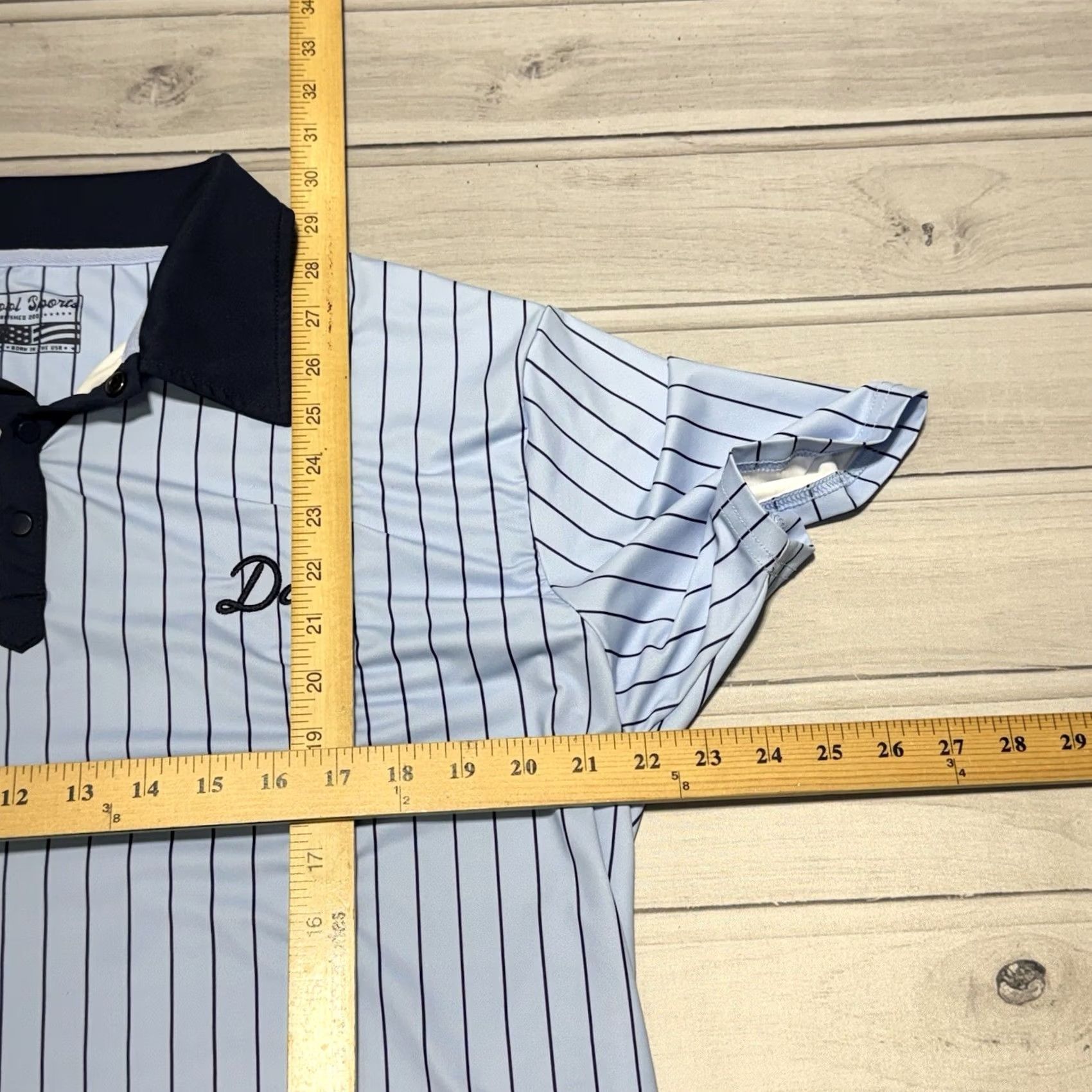 Vintage Barstool Sports Polo Shirt Mens XL Blue Striped Short Sleeve Collar Button Regular Fit Golf Casual Size US XL / EU 56 / 4 - 5 Thumbnail