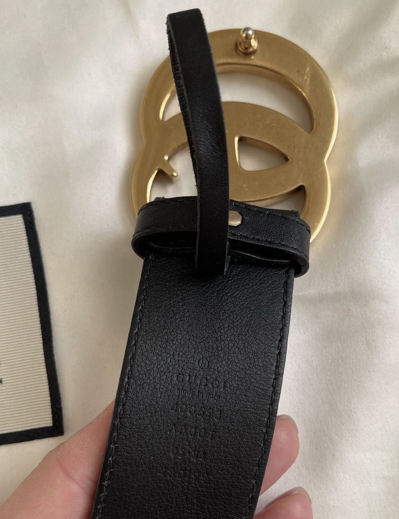Gucci GUCCI Marmont GG Buckle Leather Belt Nettspend Demna Logo 30 Size 30 - 7 Thumbnail