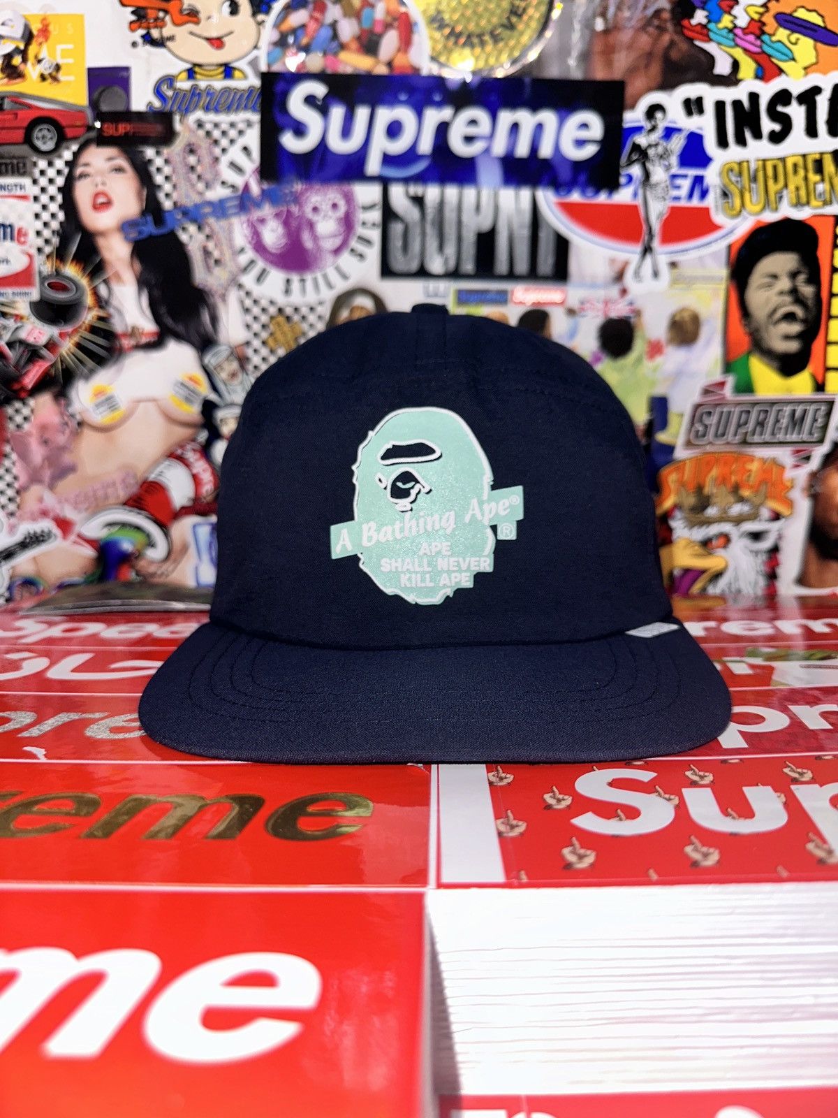 BAPE Panel Cap (SS22) Navy