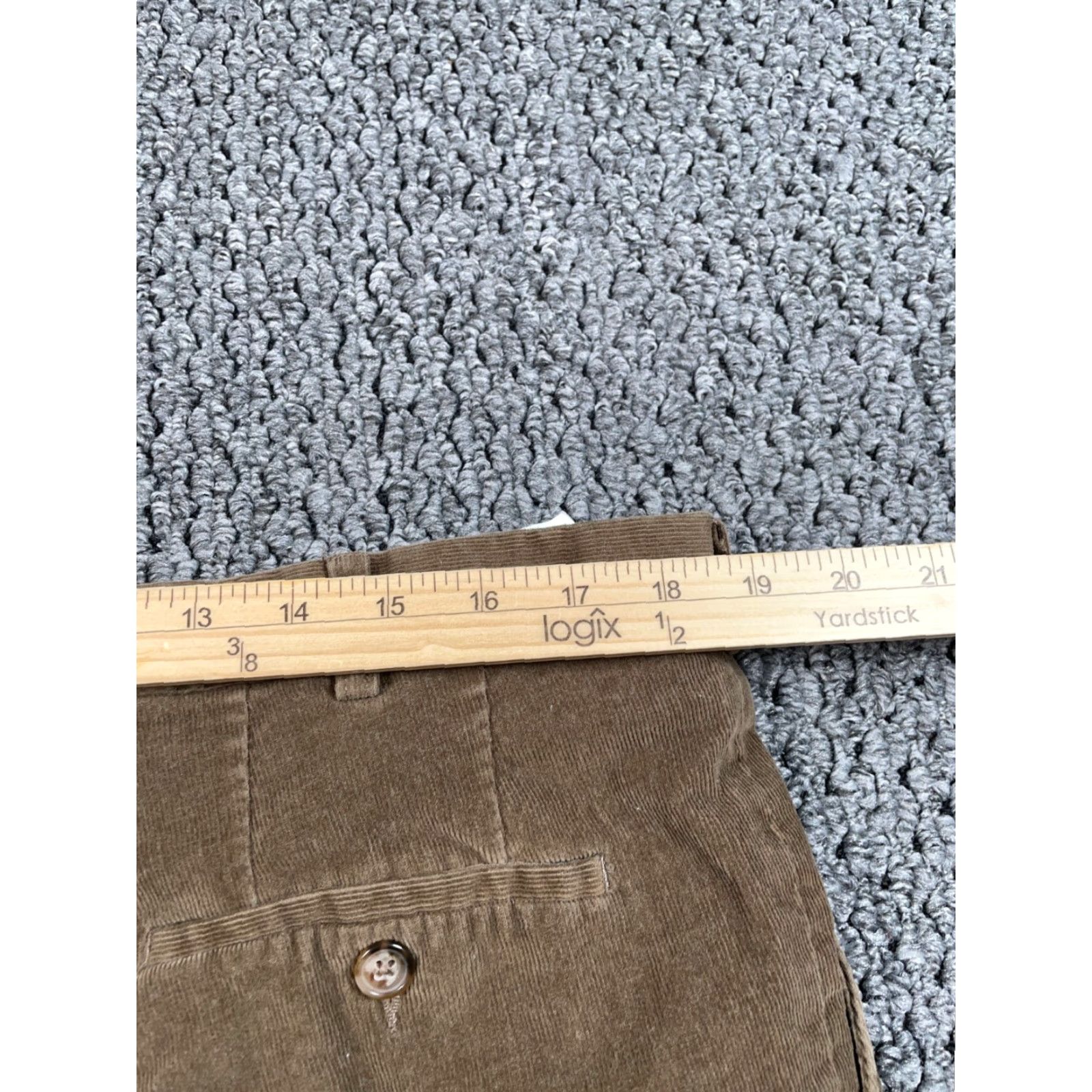 Ralph Lauren Lauren Ralph Lauren Pants Women's 37 x 29.5 (40/32Tag) Brown Stretch Corduroy Size 27" / US 4 / IT 40 - 5 Thumbnail