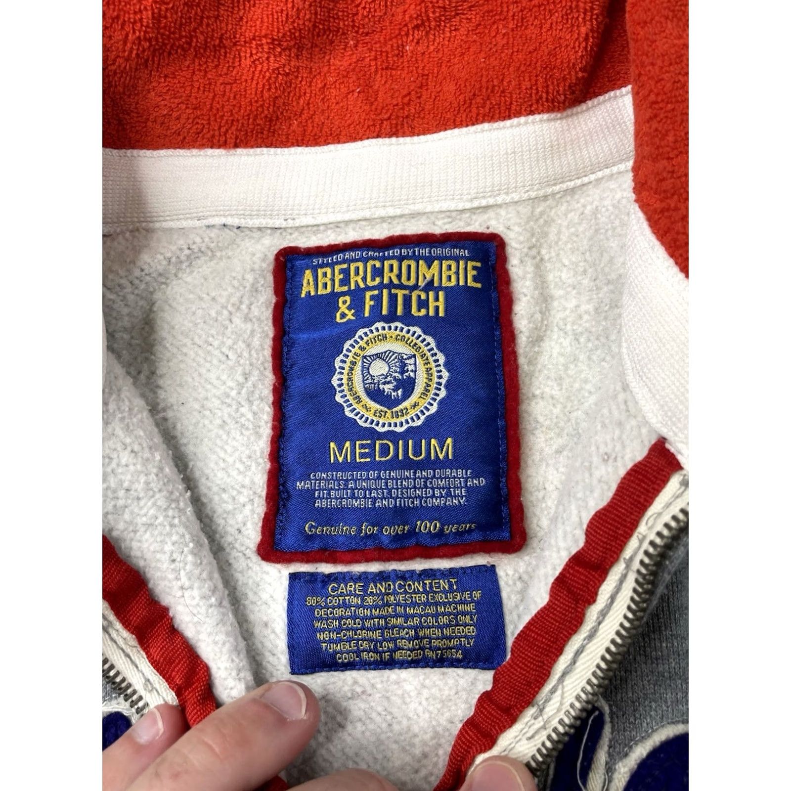 Abercrombie & Fitch VINTAGE Abercrombie & Fitch Gray Full Zip Sweatshirt Sweater Jacket M Y2K 90s Mens Size US M / EU 48-50 / 2 - 2 Thumbnail