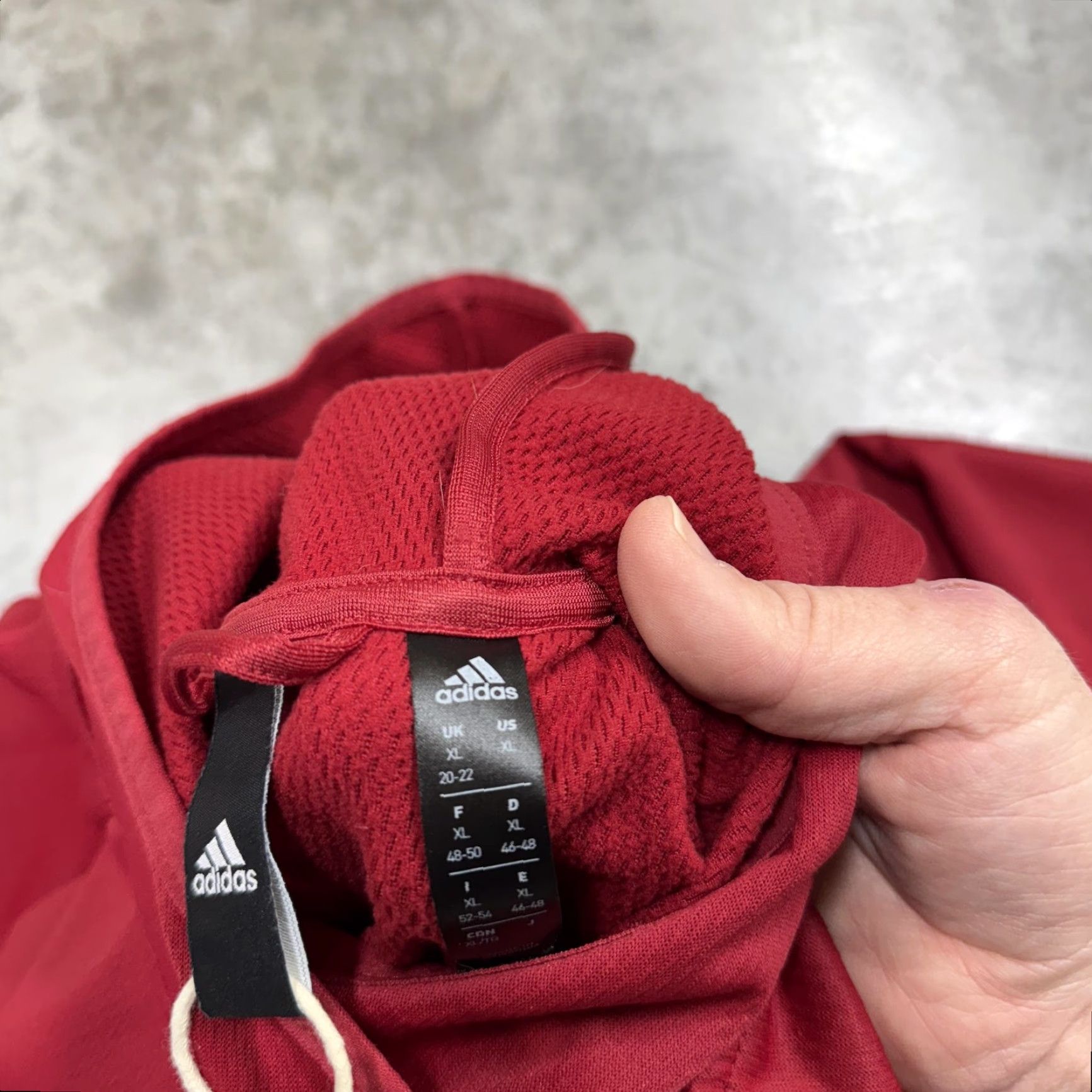 Adidas Adidas Hoodie Sweatshirt Womens XL Red Graphic Logo Pullover Training Sports Hooded Pockets Size XL / US 12-14 / IT 48-50 - 5 Thumbnail