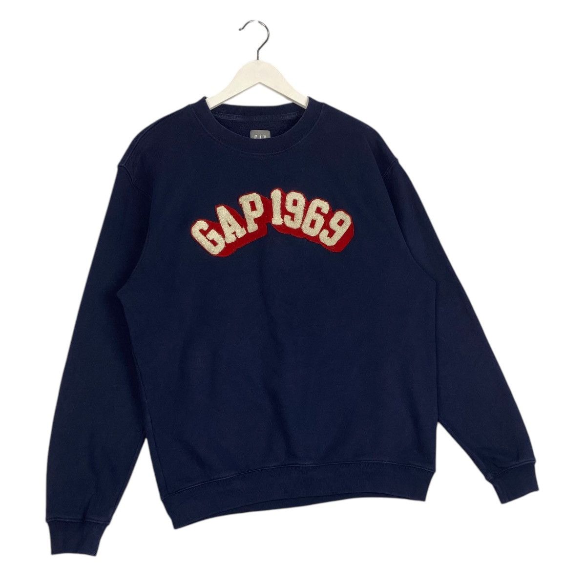 Gap × Vintage Vintage Gap Embroidered Crewneck Sweatshirt Navy Blue Size US S / EU 44-46 / 1 - 4 Thumbnail