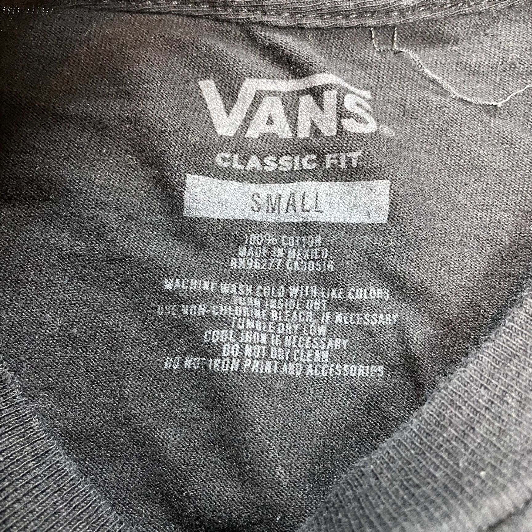 Vans Vans Off the Wall Shirt Mens Small Black Lit Since 66 Logo Long Sleeve Crew Neck Cotton Jersey Regular Fit Size US S / EU 44-46 / 1 - 5 Thumbnail