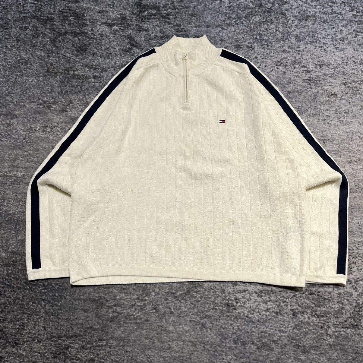 Tommy Hilfiger Vintage Tommy Hilfiger Y2K Skater White 1/4 Zip Sweater XXL Size US XXL / EU 58 / 5 - 3 Thumbnail
