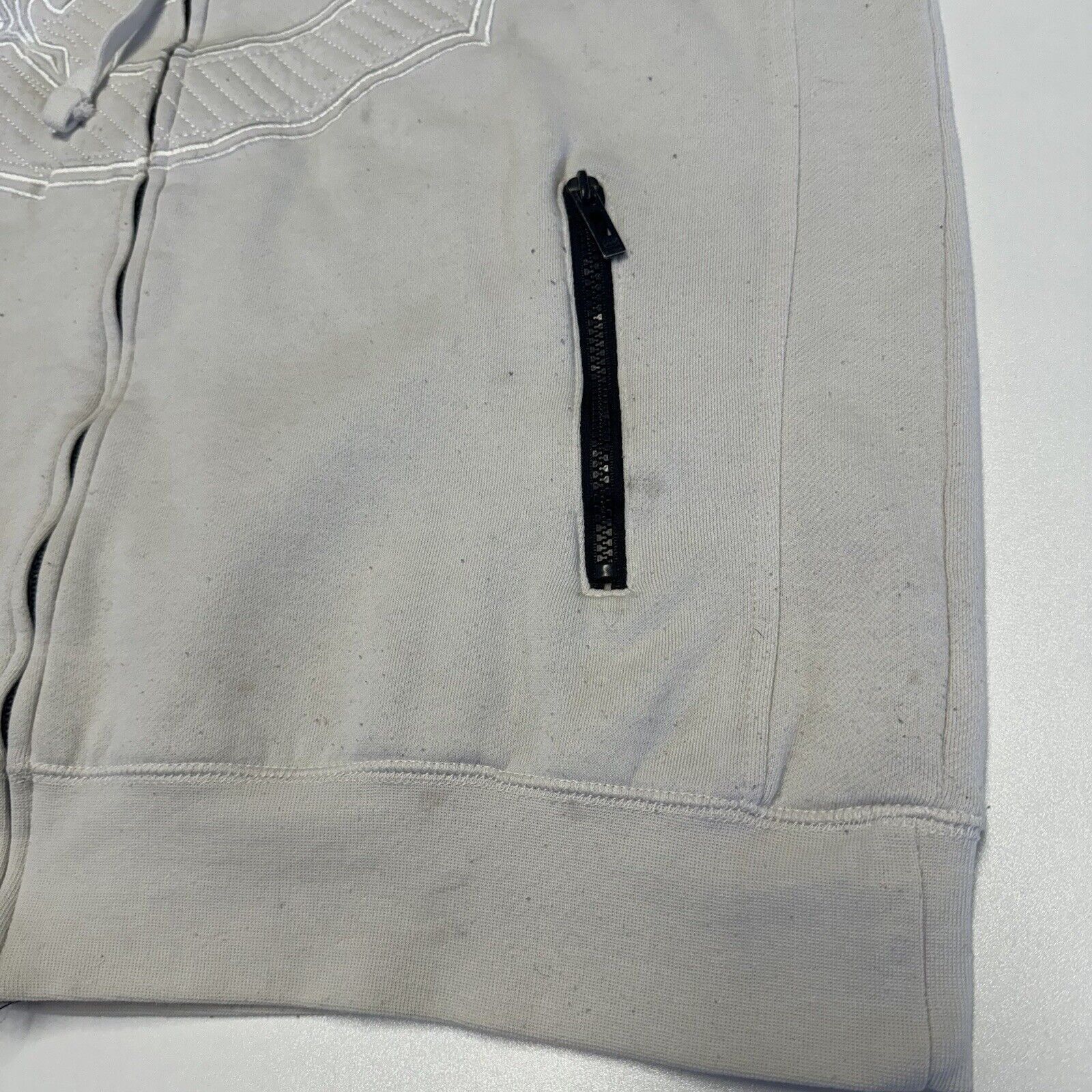 Ecko Unltd. Ecko Unltd Hoodie Adult XL White Embroidered Full Zip Street Size US XL / EU 56 / 4 - 5 Thumbnail