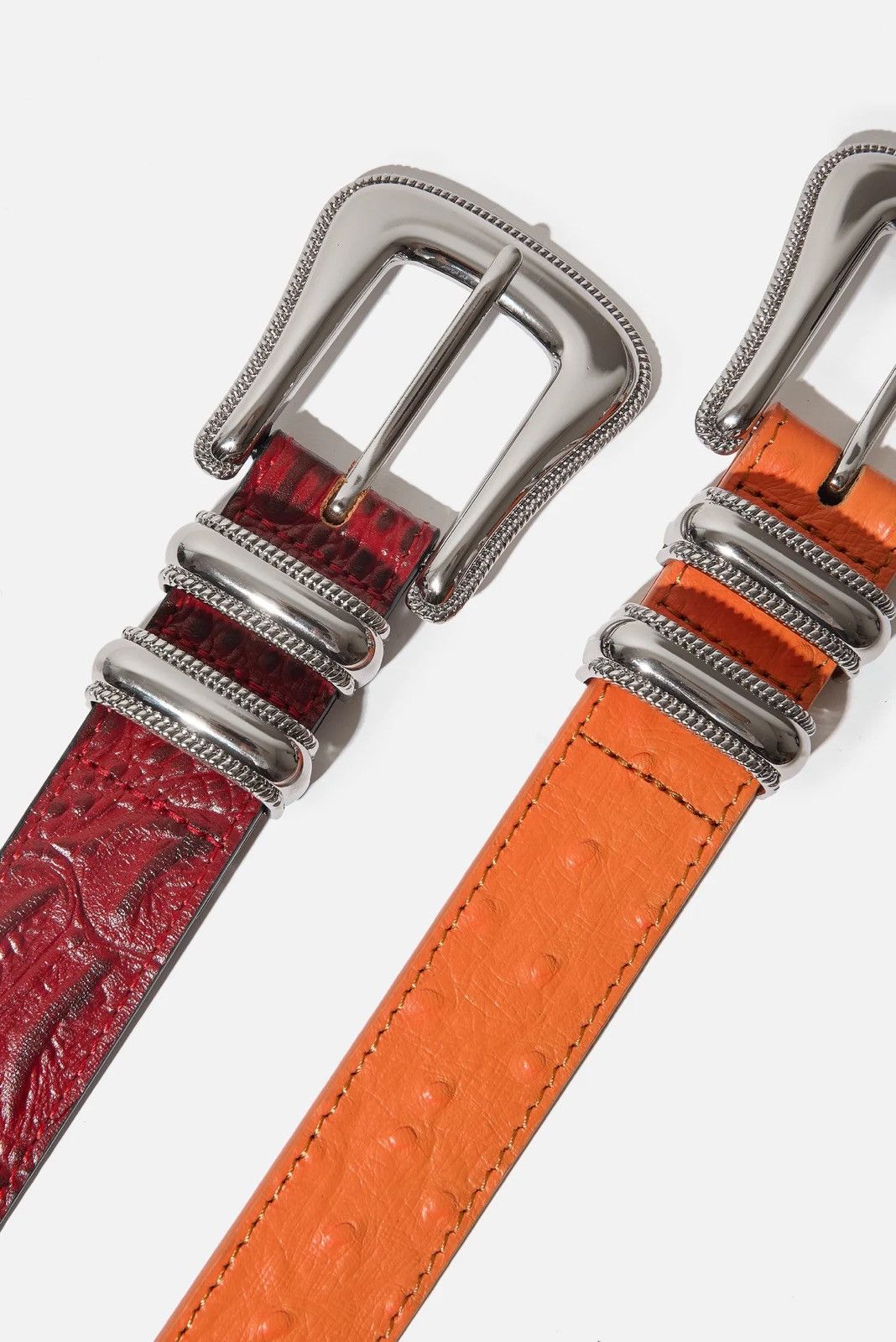 Strawberry STRAWBERRY WESTERN LEATHER *CHERRY* BELT (32-36) Size ONE SIZE - 4 Thumbnail