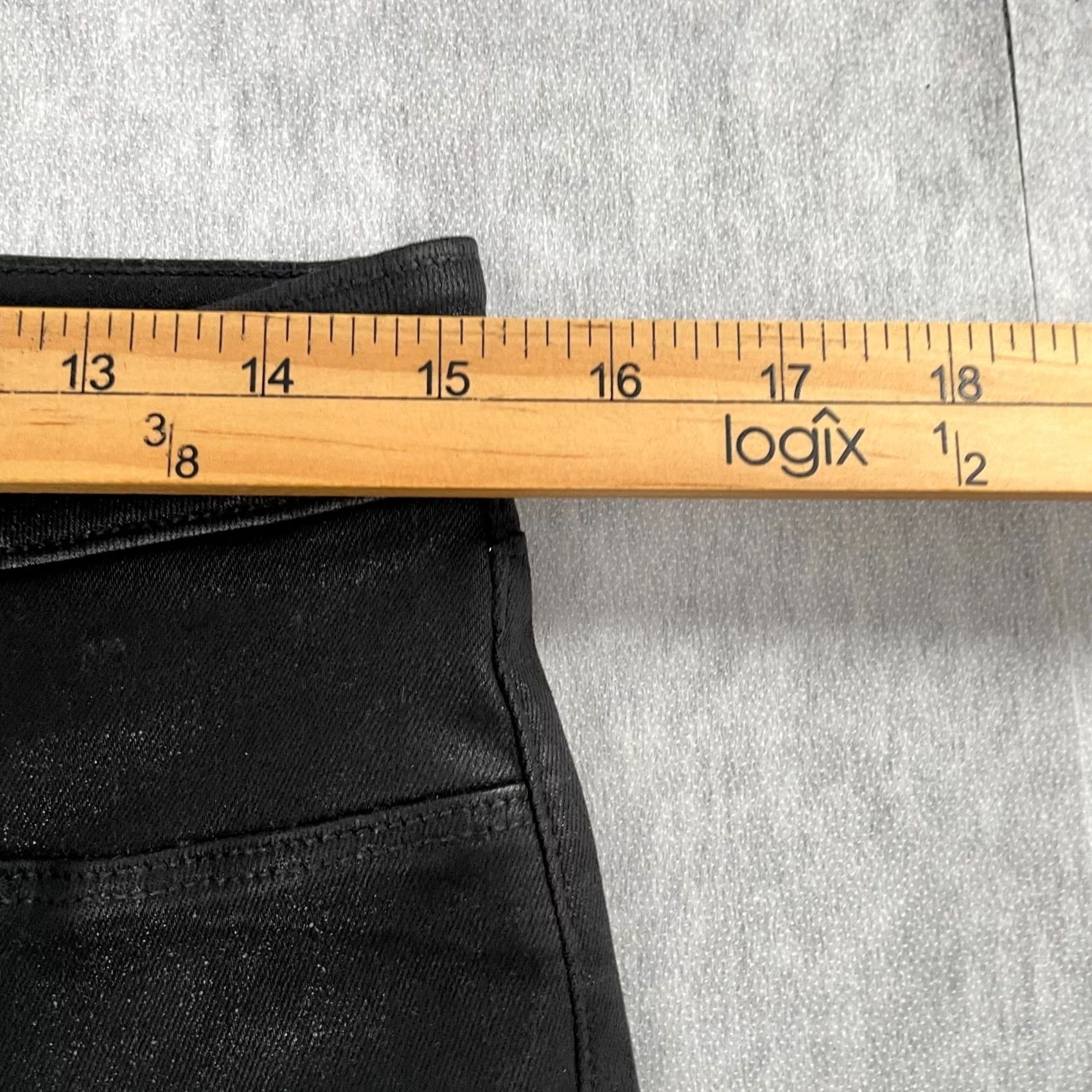 L'AGENCE L’AGENCE Pants Black Coated High Rise Bootcut Flare Split Womens 30 Ladies Size 30" / US 8 / IT 44 - 7 Thumbnail