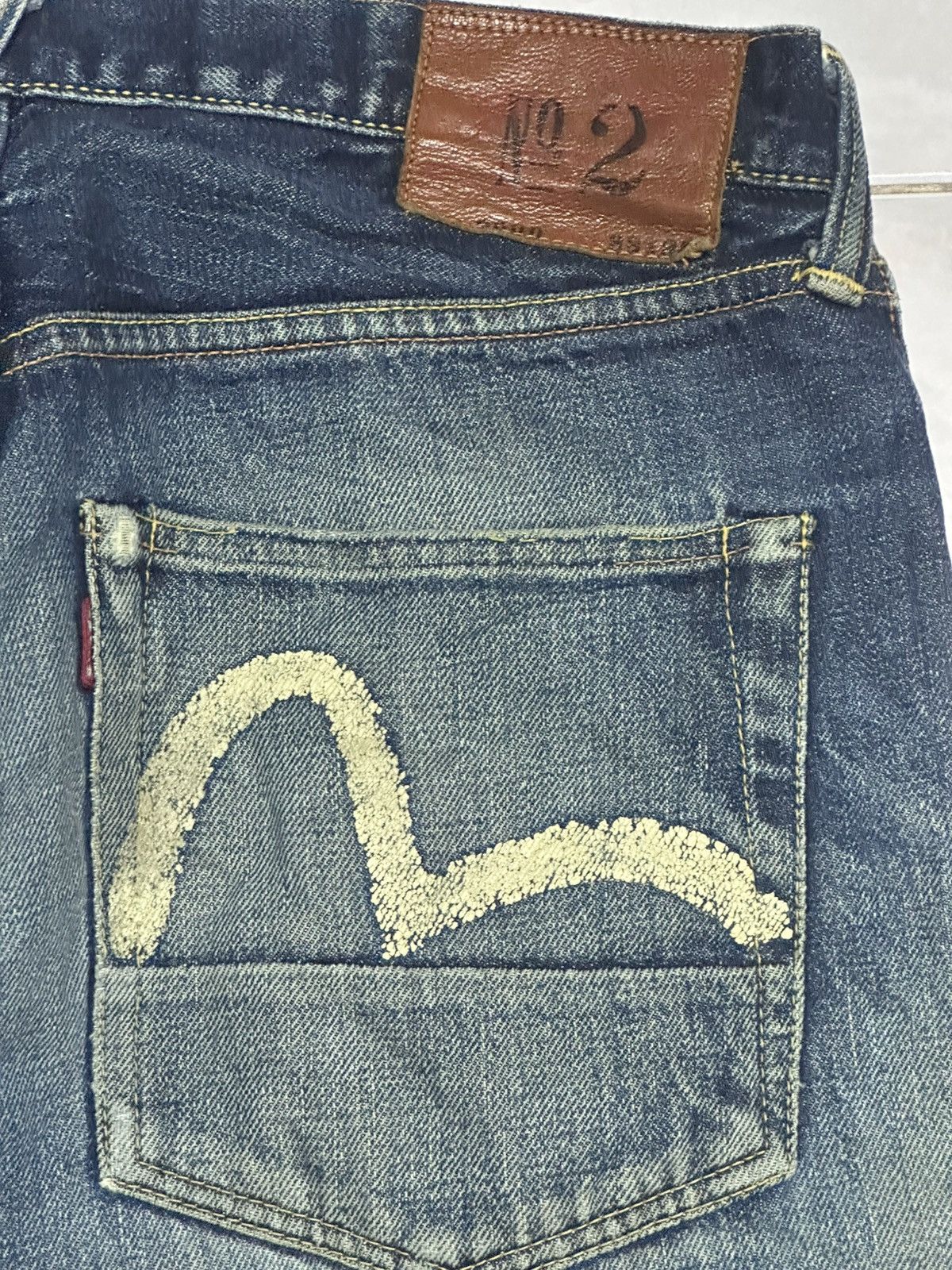 Evisu Vintage Evisu No2 Lot 2000 Selvedged Distressed Faded Wash Size US 32 / EU 48 - 7 Thumbnail