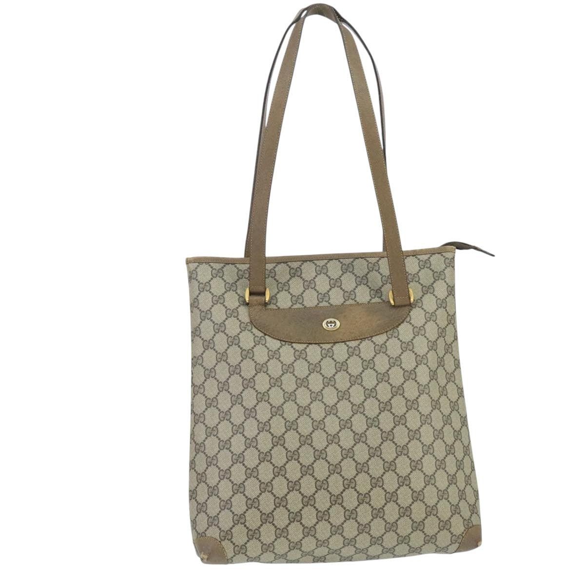 Gucci GUCCI GG Supreme Tote Bag Pvc Leather Beige Gold 89 02 905 Size ONE SIZE - 1 Thumbnail
