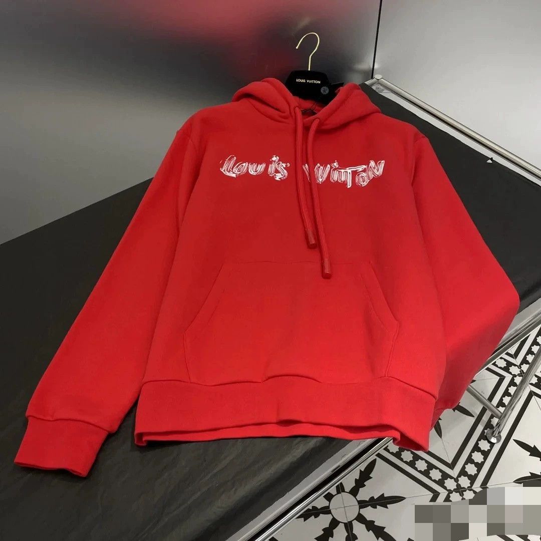 Louis Vuitton louis vuitton red hoodie for autumn winter Size US XL / EU 56 / 4 - 2 Thumbnail