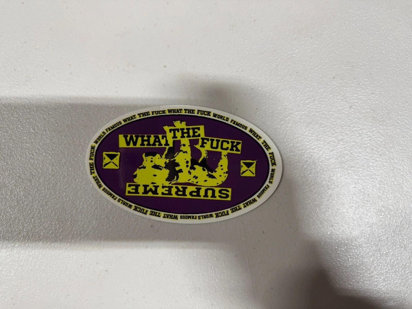 Supreme Supreme Dog Dalmatian Purple Yellow Sticker Size ONE SIZE - 1 Preview