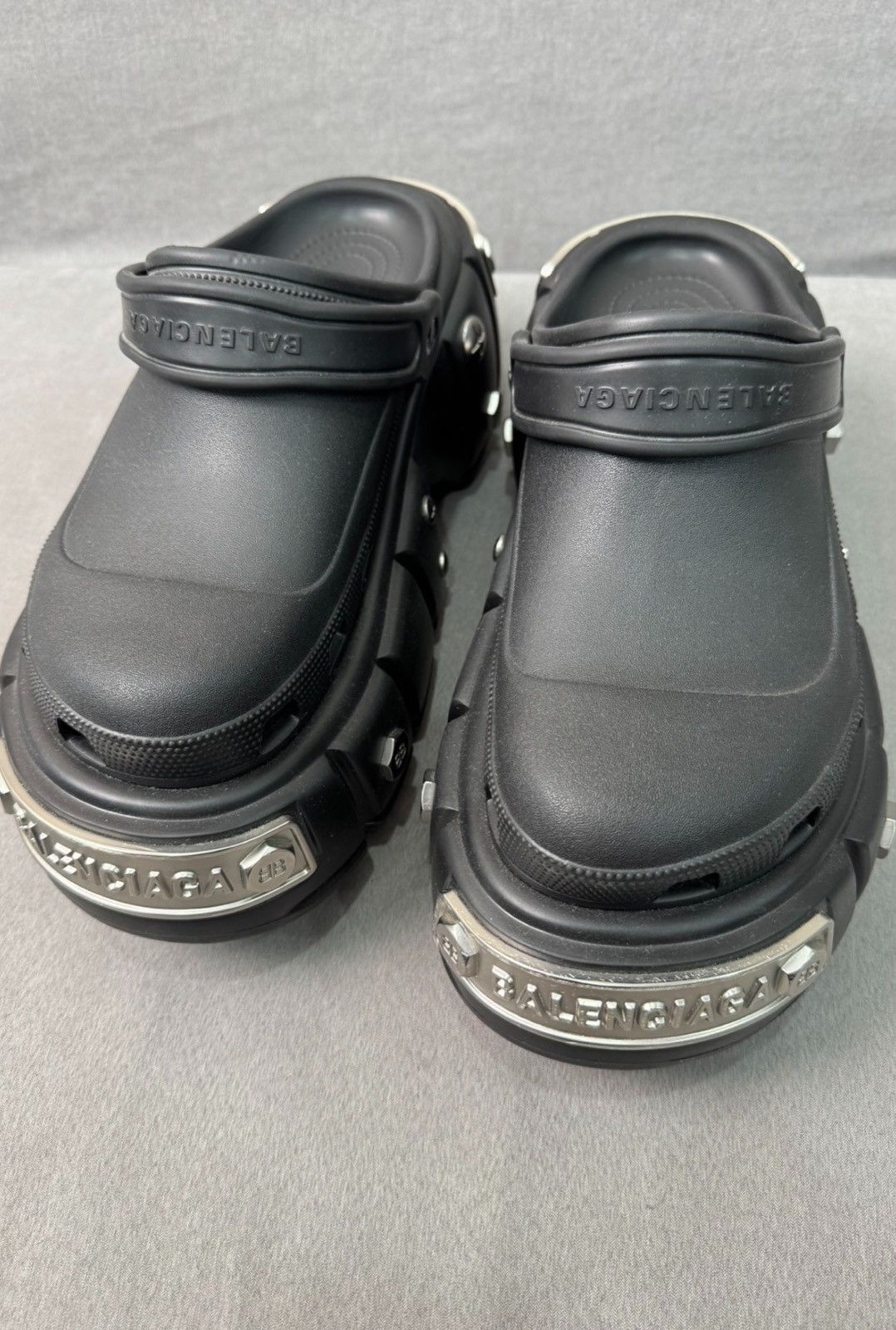 Balenciaga × Crocs Balenciaga x Crocs Hardcrocs Slide Black SIZE EU45 Size US 12 / EU 45 - 3 Thumbnail