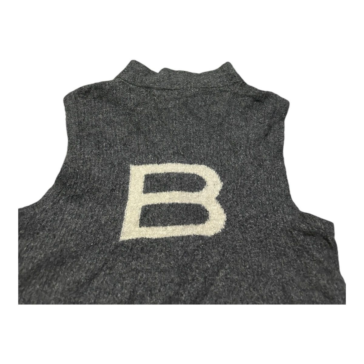Balenciaga Balenciaga big logo knit vest jacket Size L / US 10 / IT 46 - 11 Thumbnail
