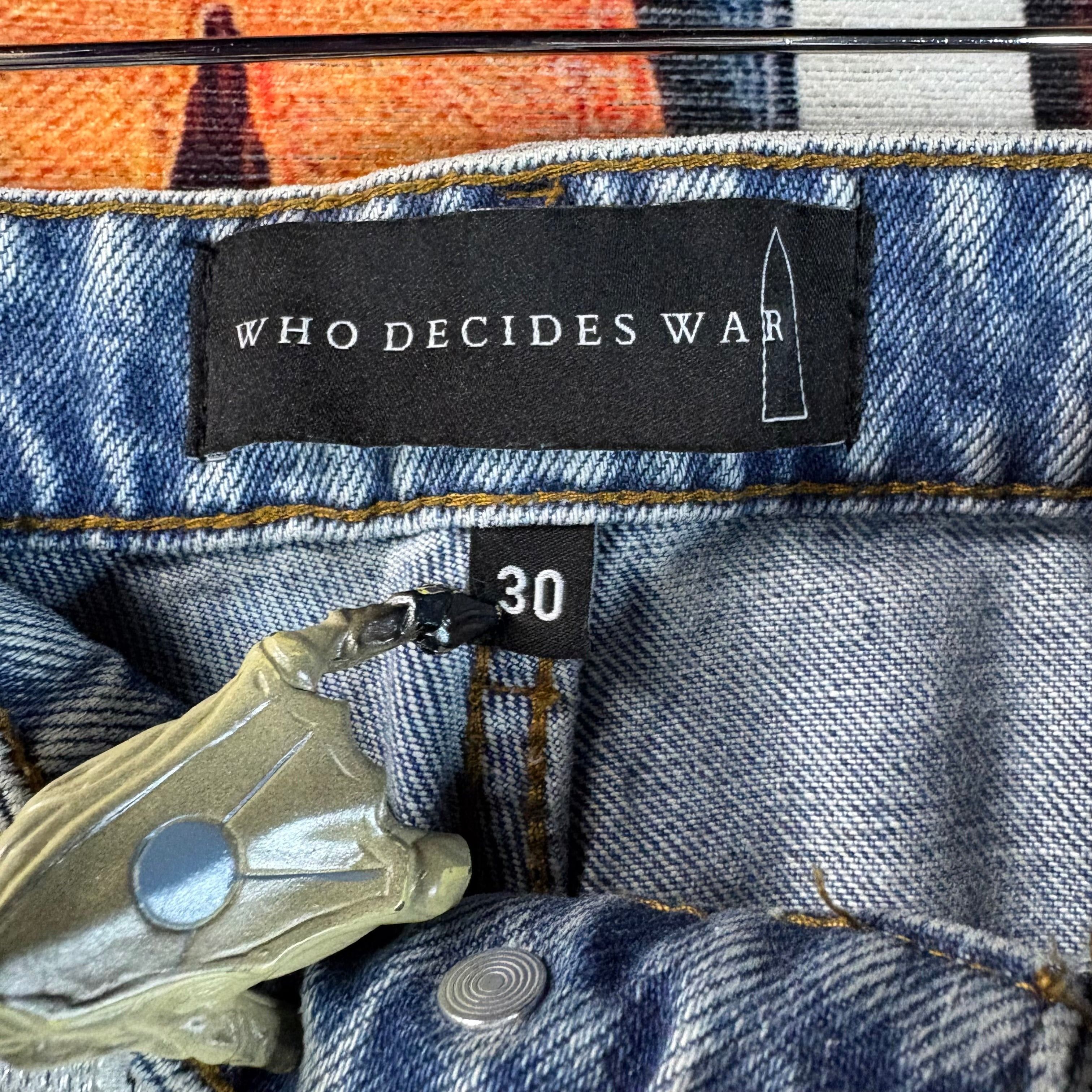 Who Decides War Who Decides War Grid Lace Denim “Sky” Jeans Size 30” Size US 30 / EU 46 - 4 Thumbnail
