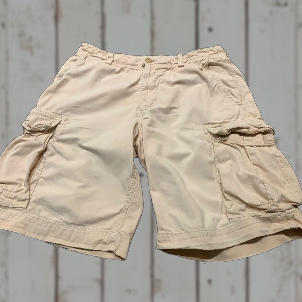 Banana Republic Banana Republic Cargo Shorts Mens 35 Beige Relaxed Fit Canvas Outdoor Casual Summer Size US 36 / EU 52 - 1 Thumbnail