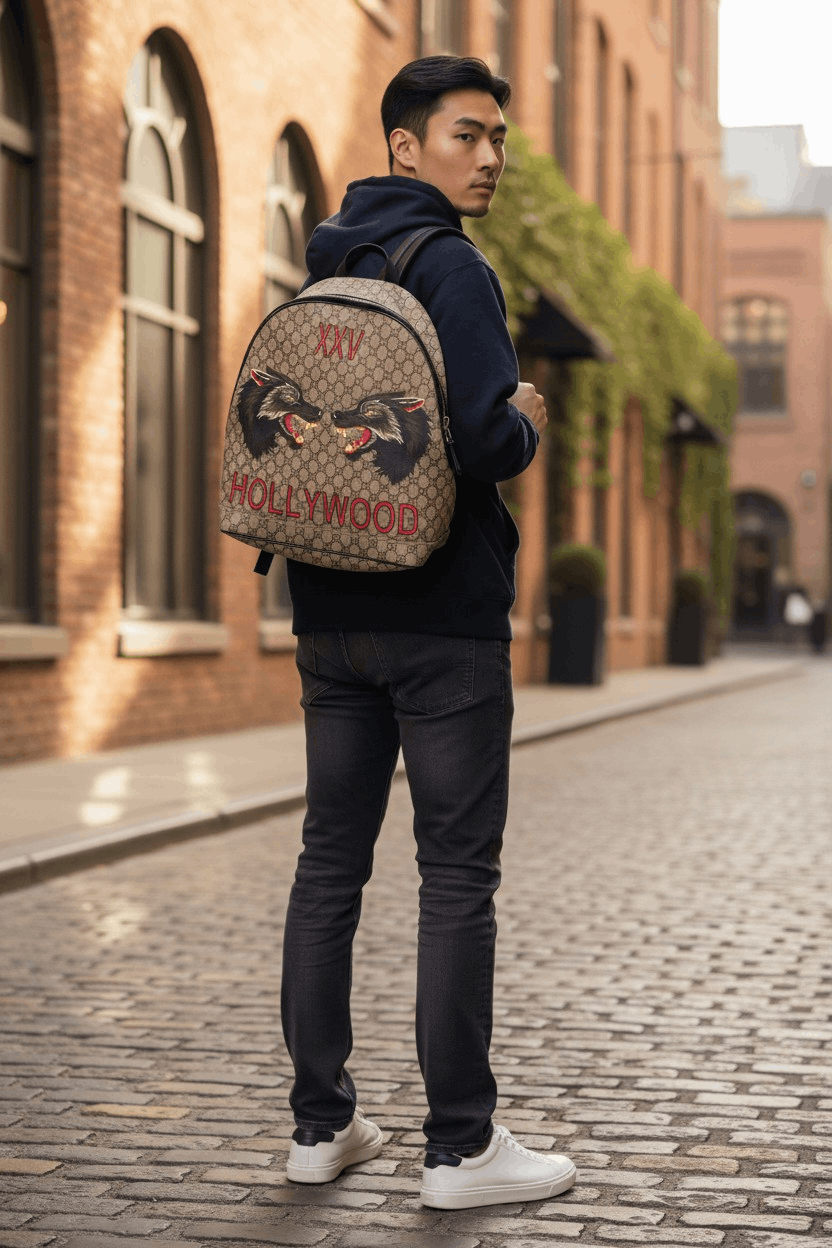 Gucci Gucci GG Supreme Monogram Wolf XXV Backpack Size ONE SIZE - 1 Thumbnail