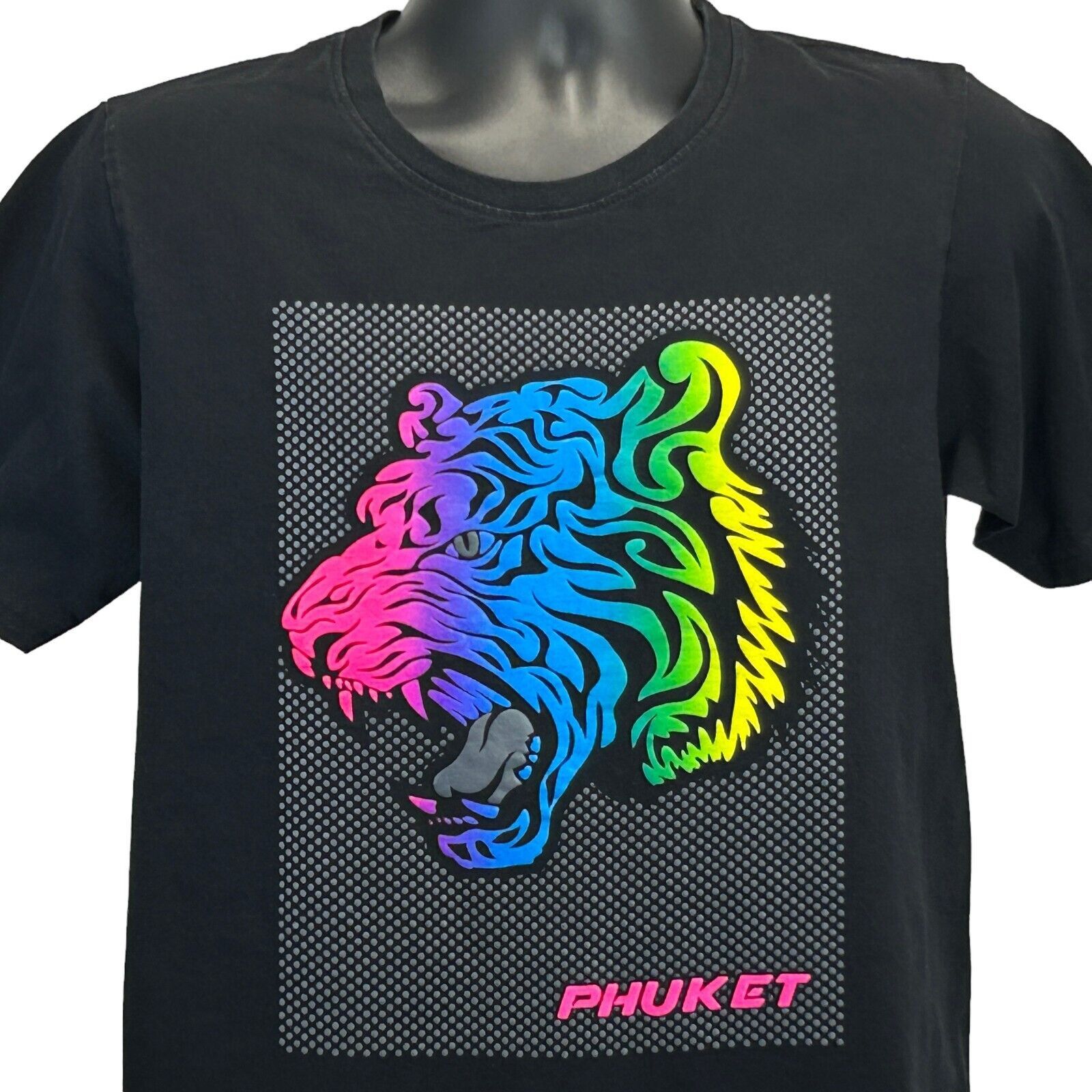 Other Phuket Thailand T Shirt Mens M Medium Black Tiger Size US M / EU 48-50 / 2 - 1 Thumbnail