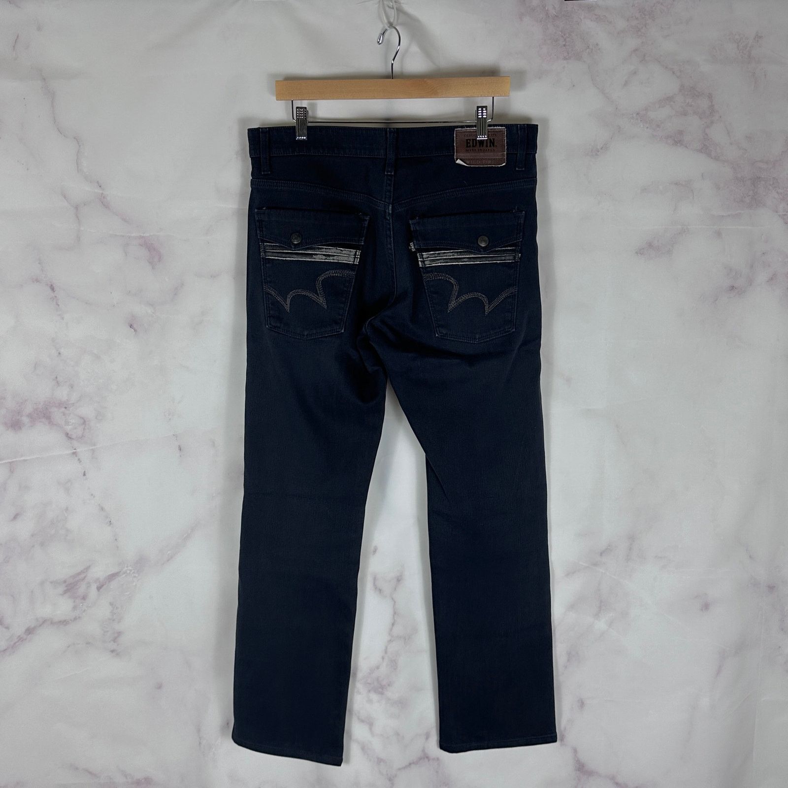 Edwin Wildfire 503 Straight Black Denim Size US 34 / EU 50 - 1 Thumbnail