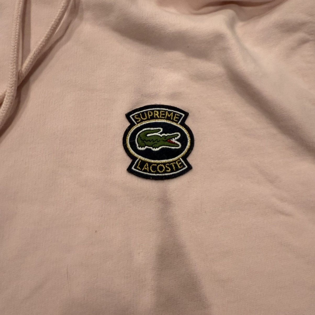 Lacoste × Supreme Supreme Lacoste Hoodie Pink Medoum Size US M / EU 48-50 / 2 - 2 Thumbnail