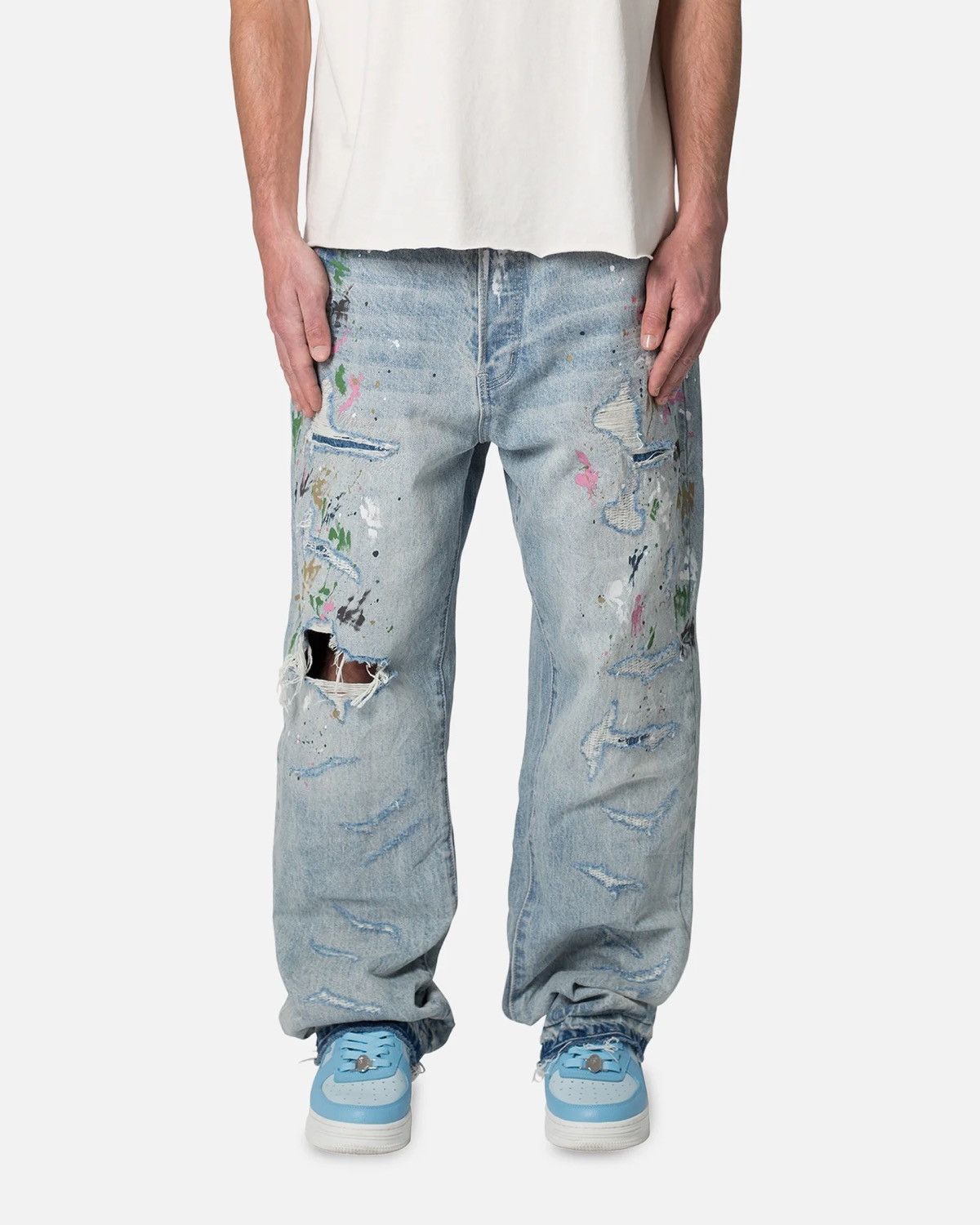 MNML MNML Ultra Baggy Paint Denim Size US 31 - 7 Thumbnail