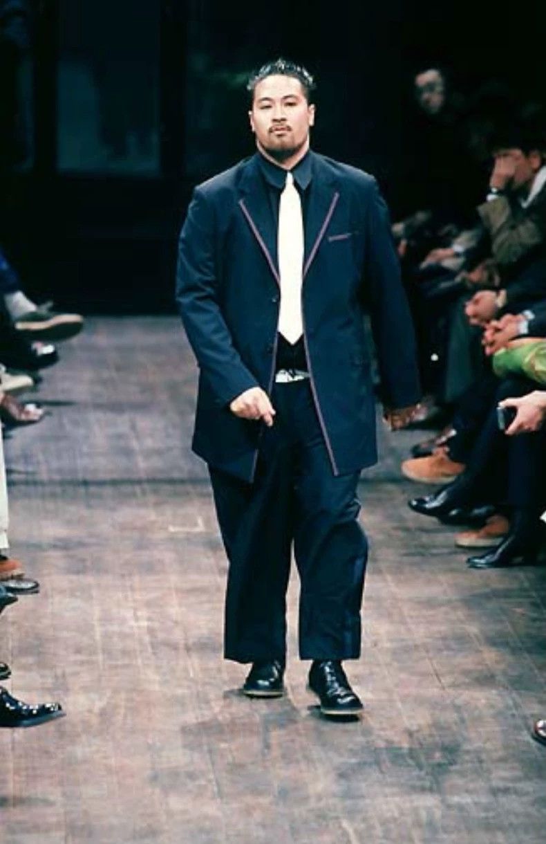 Yohji Yamamoto Yohji Yamamoto size s 98 SS Purple Stripe Suit 2501-Nextarr Size 38R - 9 Thumbnail