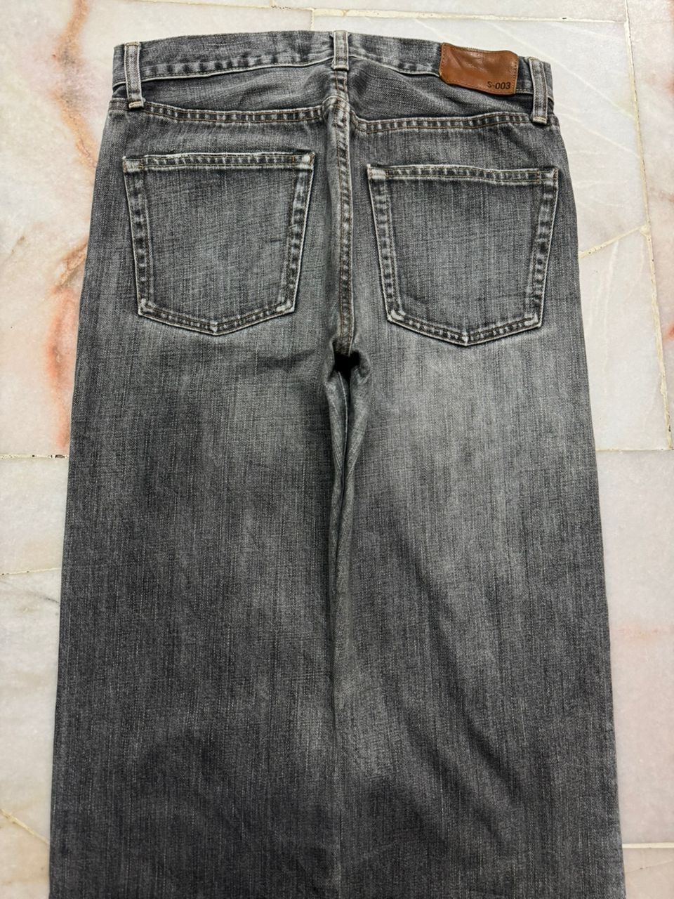 Uniqlo 💥Sick💥Vintage Uniqlo Easy Fit Straight Insane Stoned Faded Size US 30 / EU 46 - 15 Thumbnail