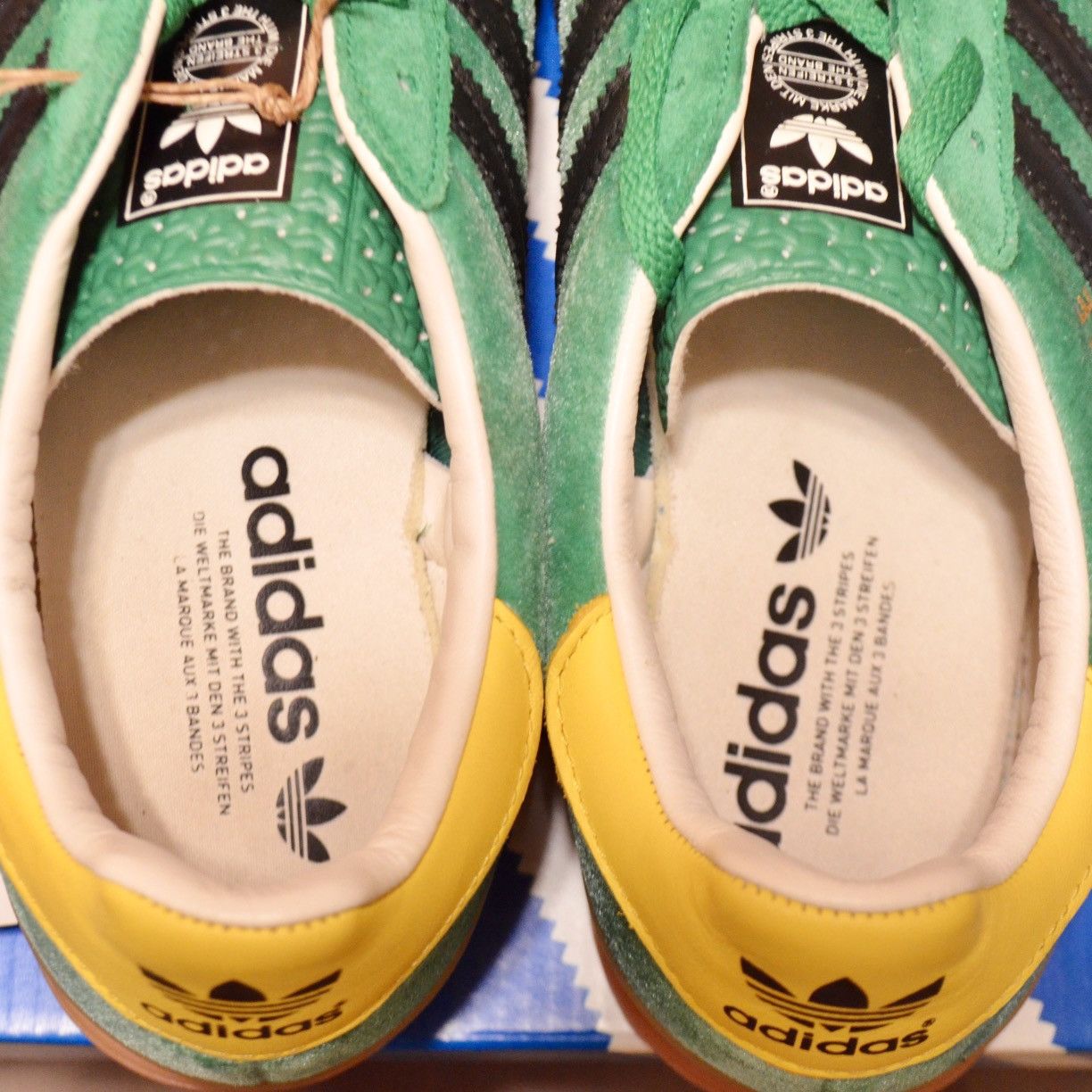Adidas × size? NEW - Size 7.5 US Adidas x size? Gazelle Indoor Green Yellow Size US 7.5 / EU 40-41 - 14 Thumbnail
