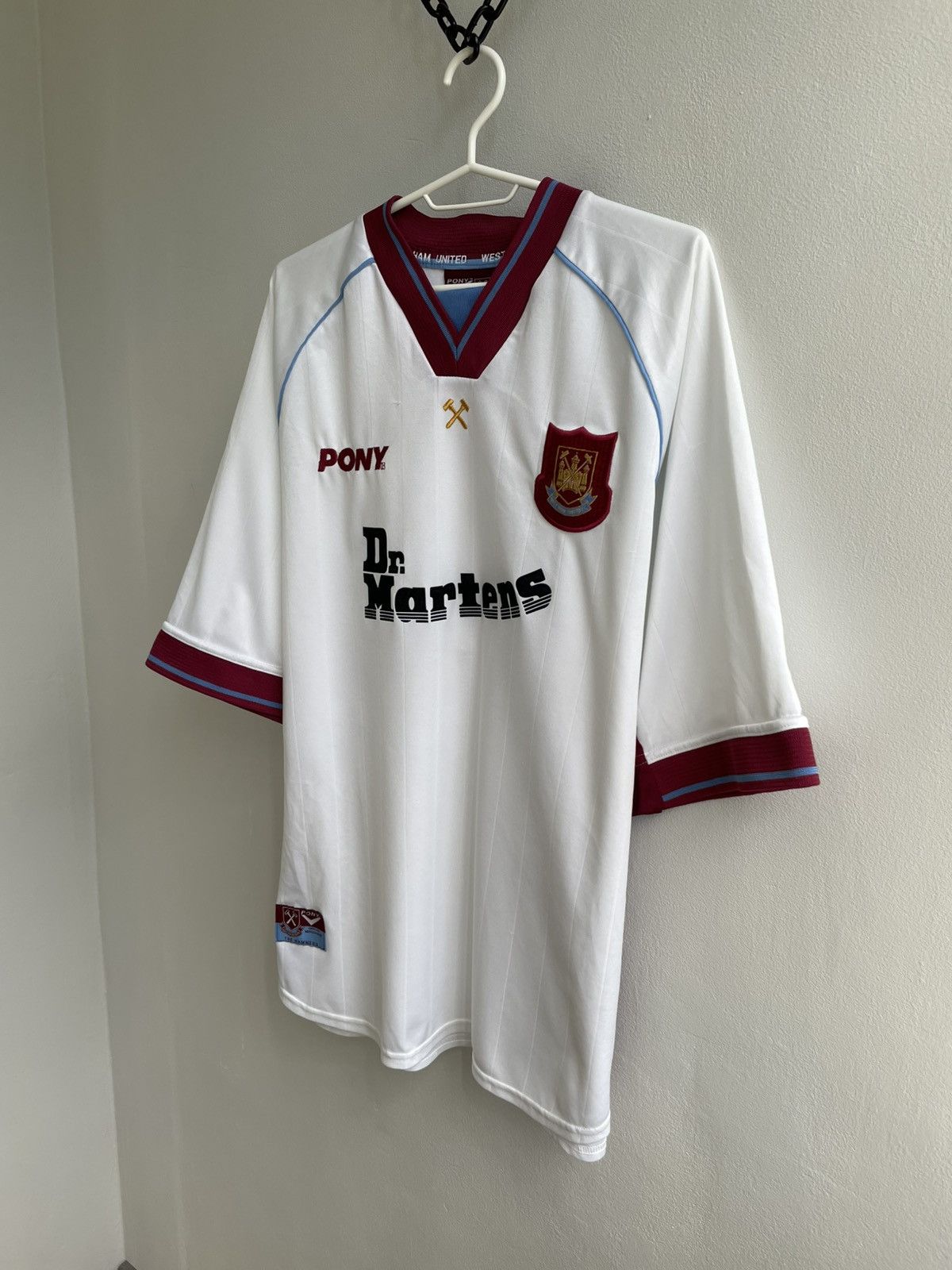 Vintage West Ham United 1998 1999 Wright #14 Football Jersey Shirt Size US XL / EU 56 / 4 - 3 Thumbnail
