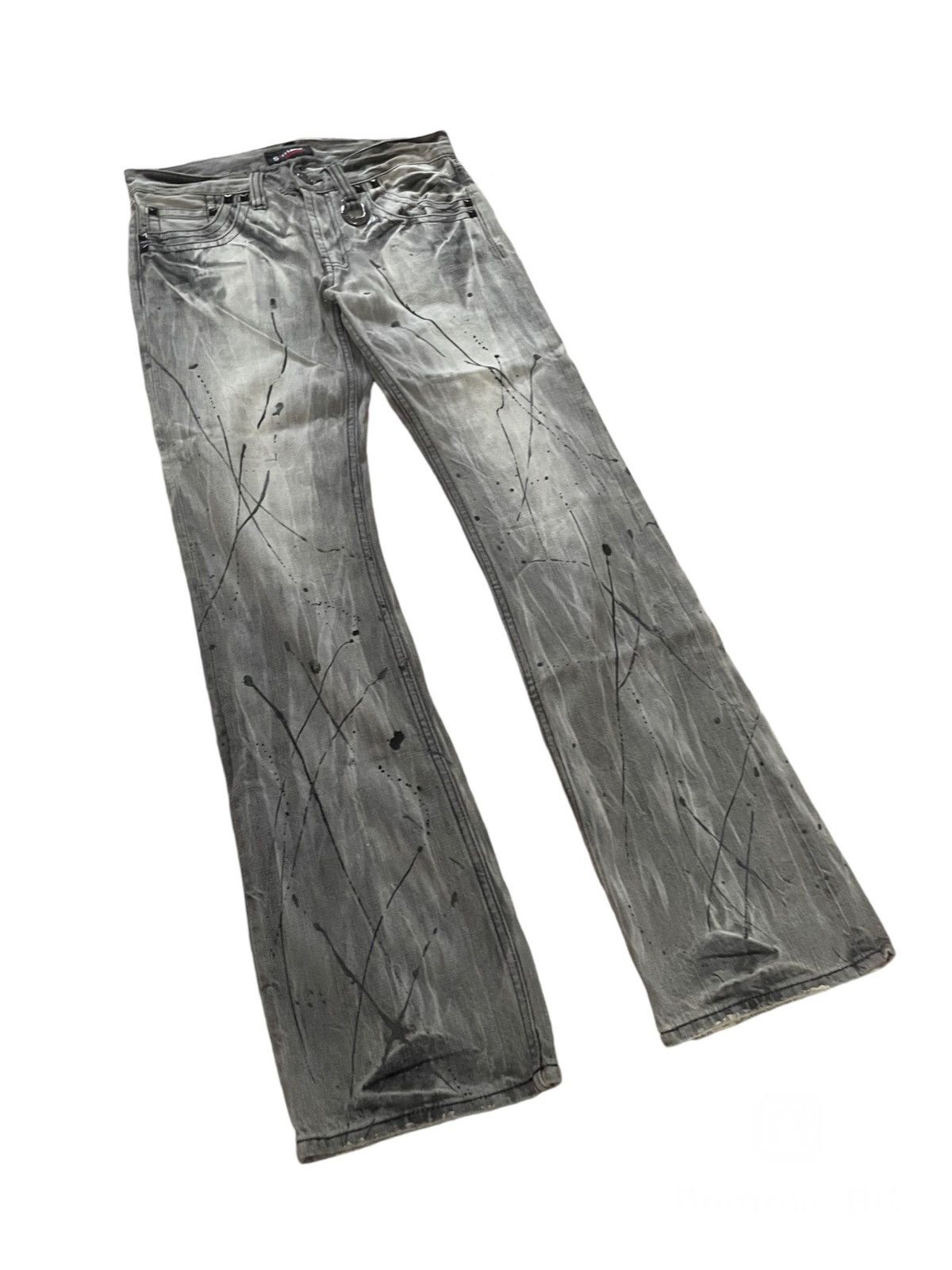 Japanese Brand Japanese Brand Sorridere Flare Paint Jeans Size US 30 / EU 46 - 2 Thumbnail