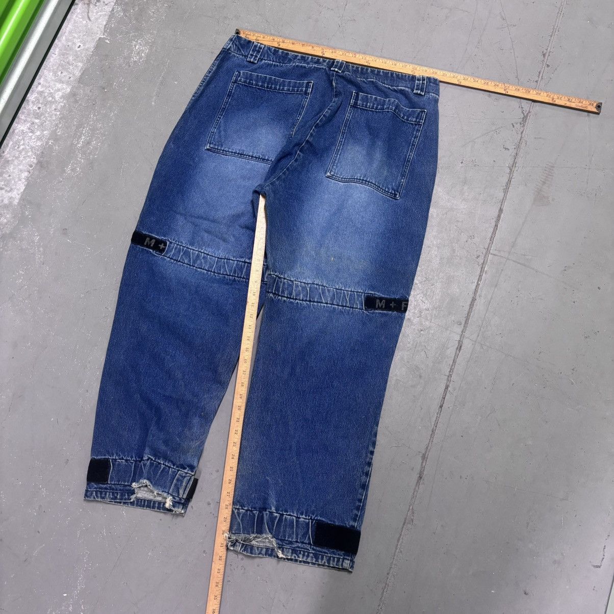 Marithe + Francois Girbaud × Vintage Vintage Y2K Marithe Francois Girbaud Baggy Striped Jeans 90s Size US 42 / EU 58 - 8 Thumbnail