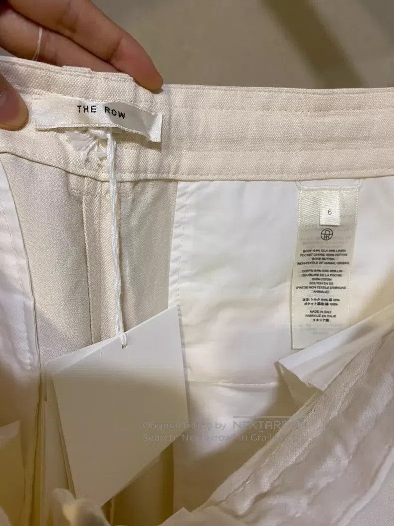 The row size 6 Wide-leg pants with silk and linen laces