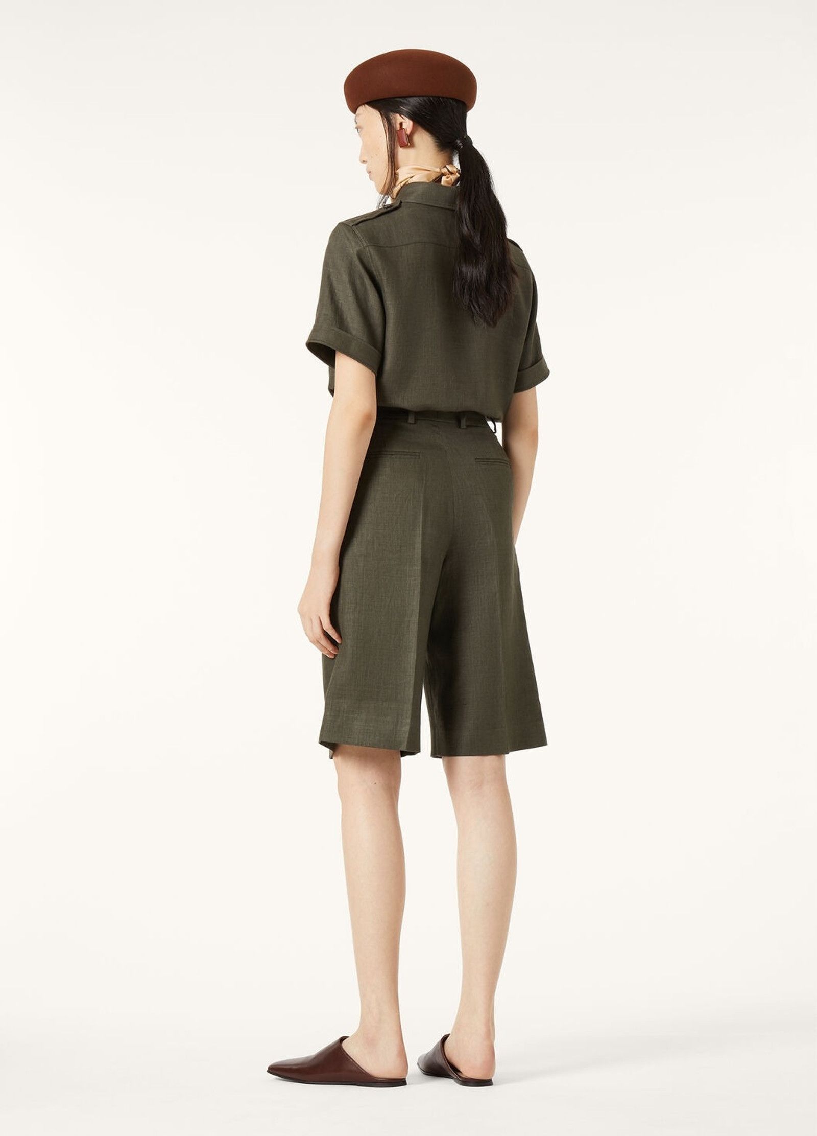 Loro Piana o1srvl11e0526 FAM7333 Annalisa Shirt in Green Size M / US 6-8 / IT 42-44 - 5 Thumbnail