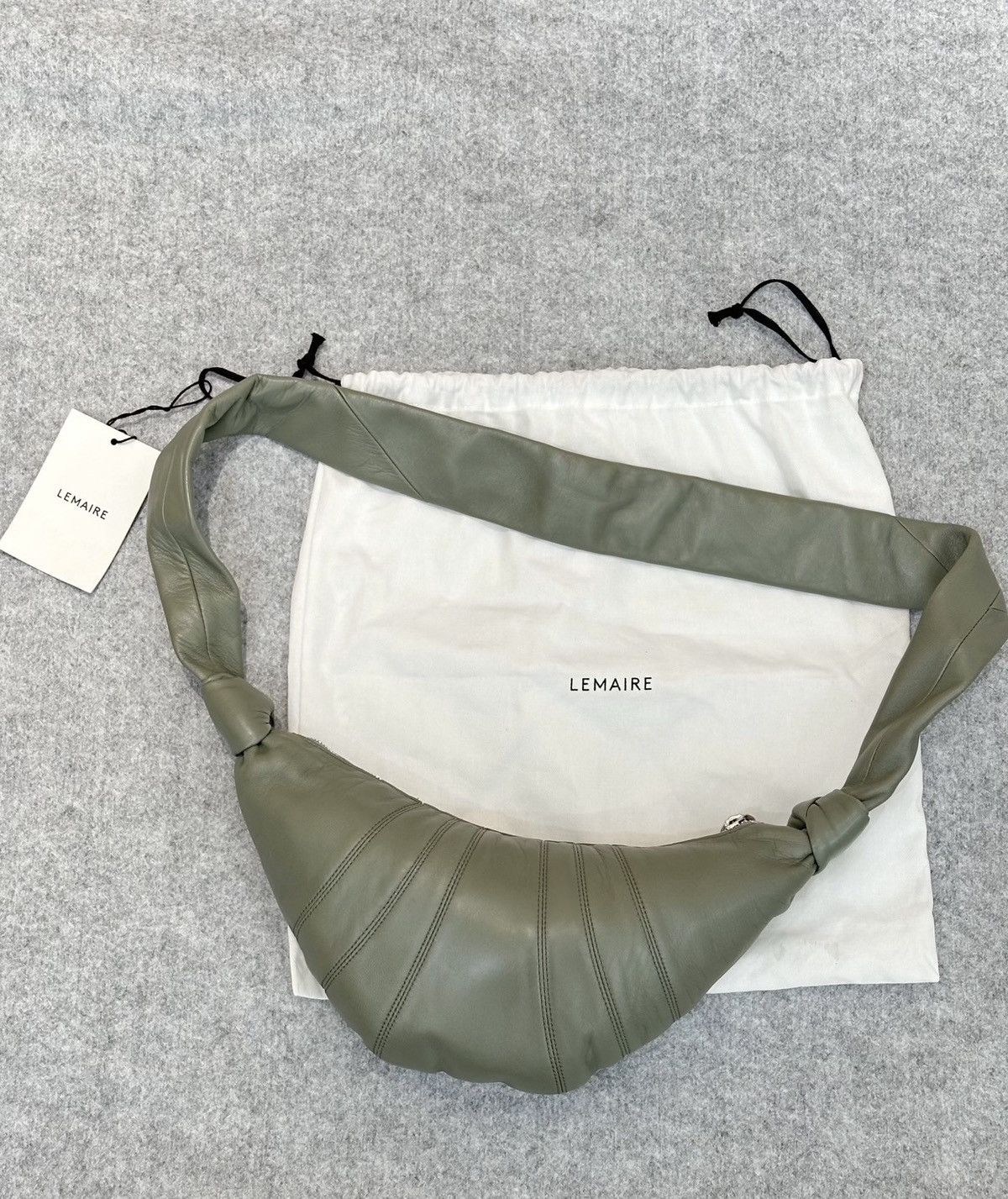 Lemaire Lemaire Croissant Bag Small Sage Matcha Color Size ONE SIZE - 1 Thumbnail