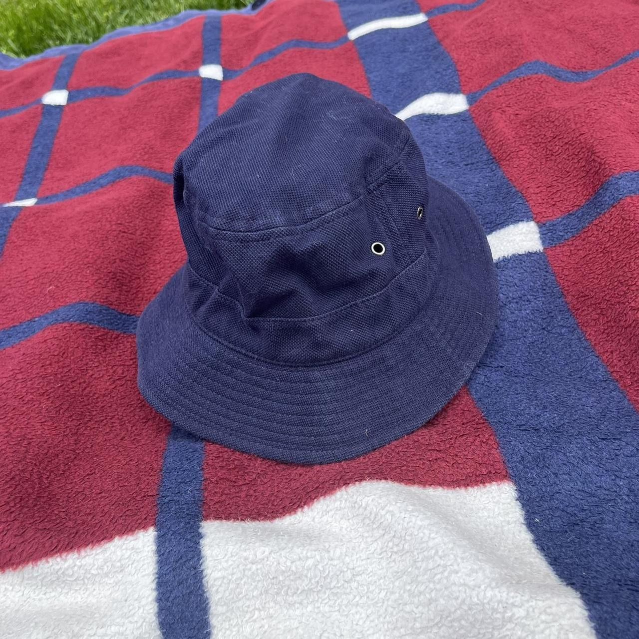 Lacoste Vintage Lacoste navy blue bucket hat crocodile decal unisex Size ONE SIZE - 2 Thumbnail