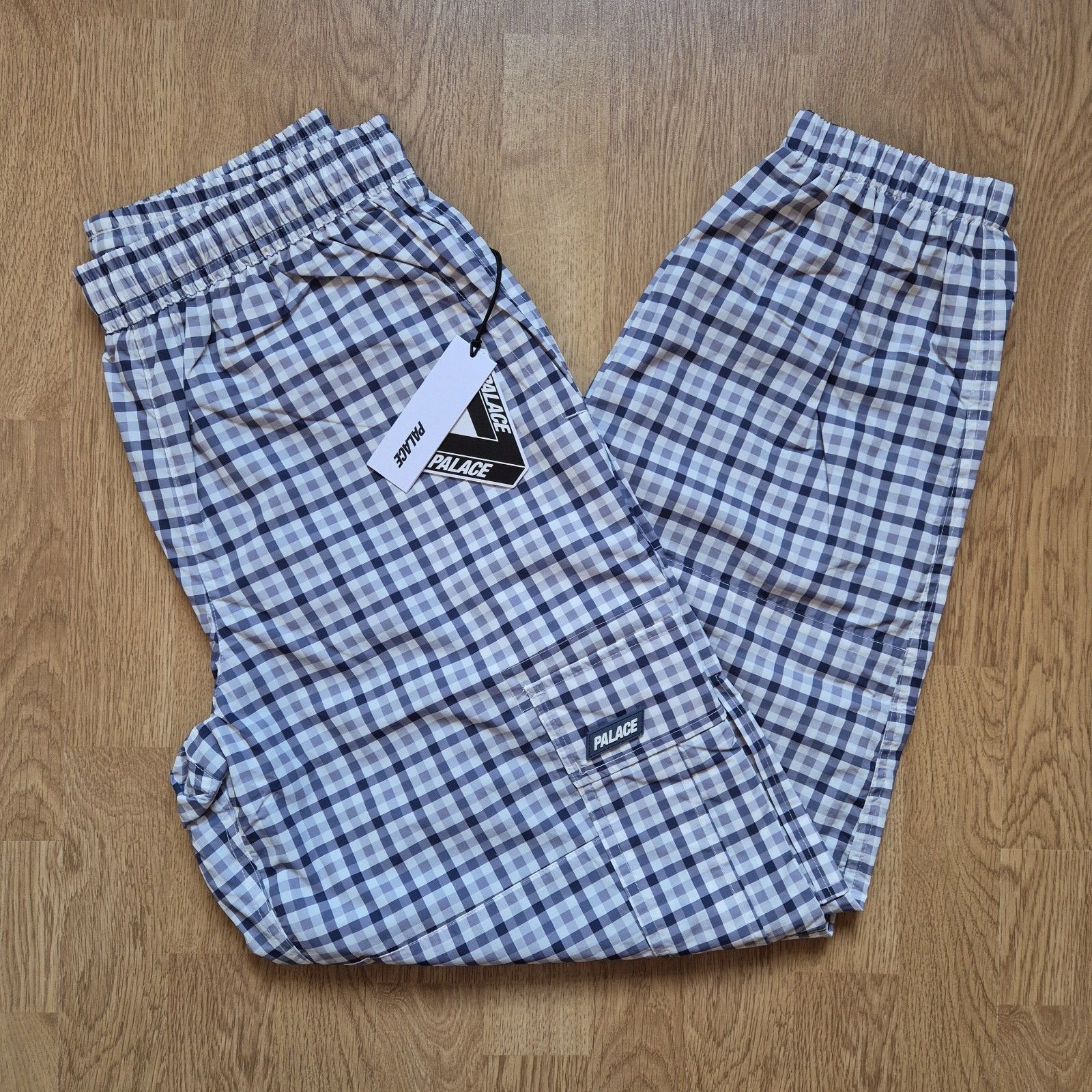 Palace Palace Lighter Shell Cargo Blue Check Small Brand New SS24 Size US 30 / EU 46 - 1 Thumbnail