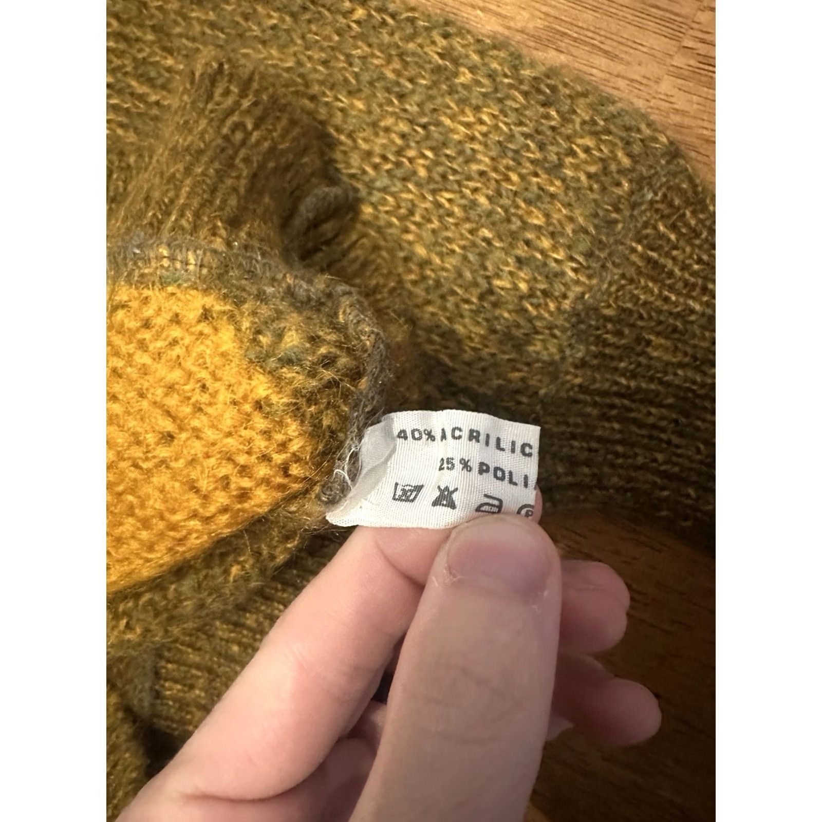 Vintage VINTAGE RIZZ Sweater M/L Argyle Mohair 70s 80s Grunge Brown Mens Size US M / EU 48-50 / 2 - 5 Thumbnail